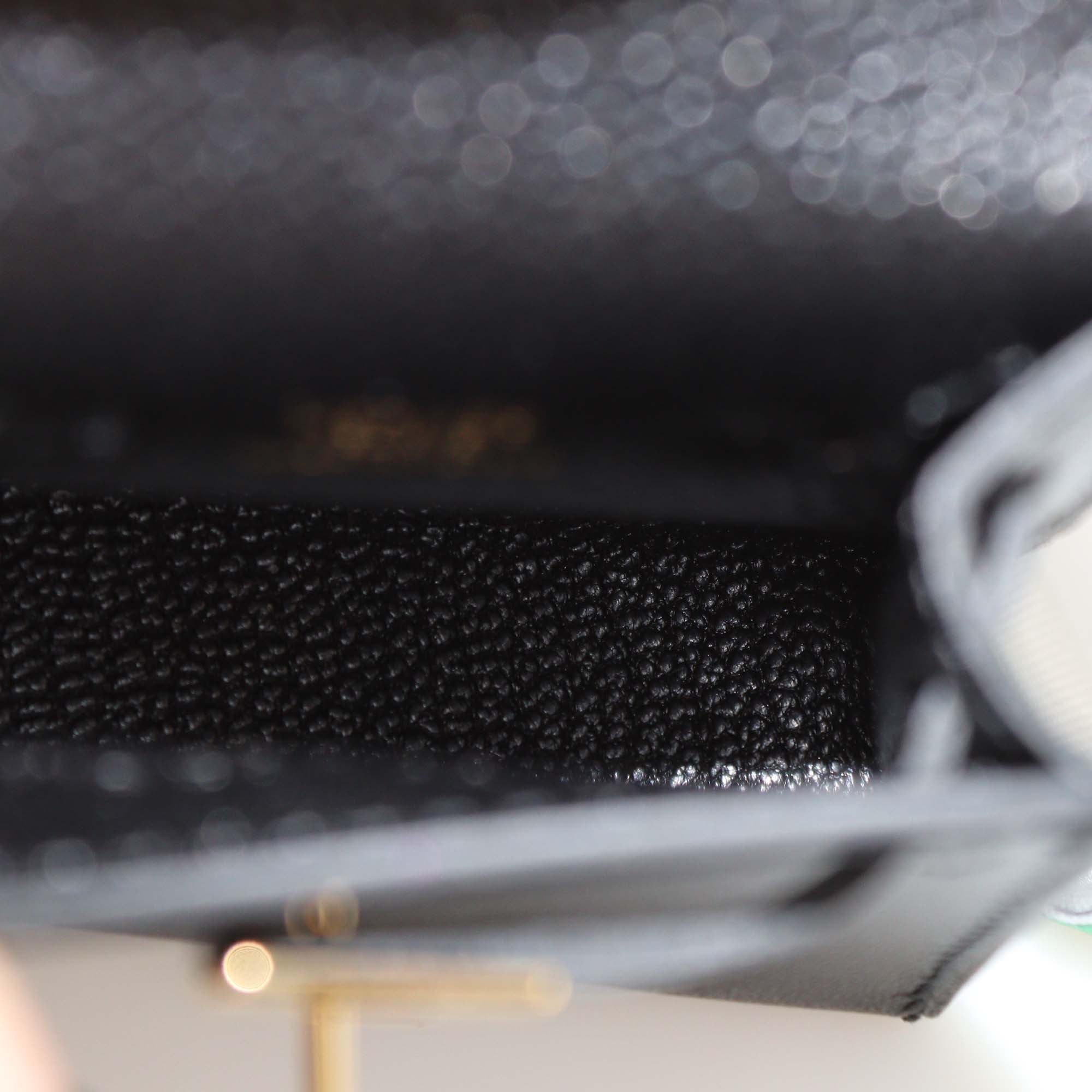 Hermes Black Box Calf Leather Kelly Twilly Charm