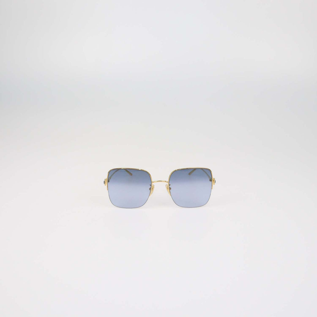 Boucheron Gold.Blue Gradient Serpent Boheme Square Sunglasses