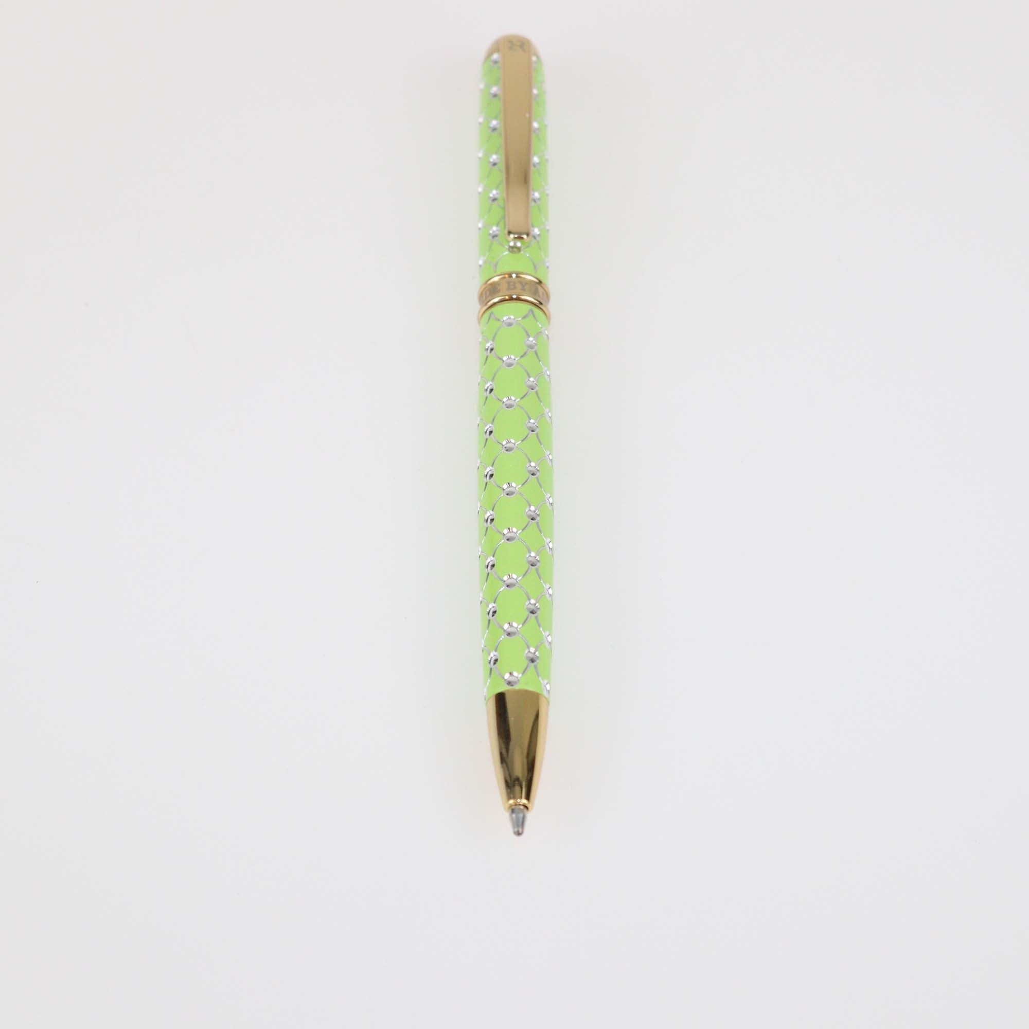 Ancora Light Green/Gold Pen