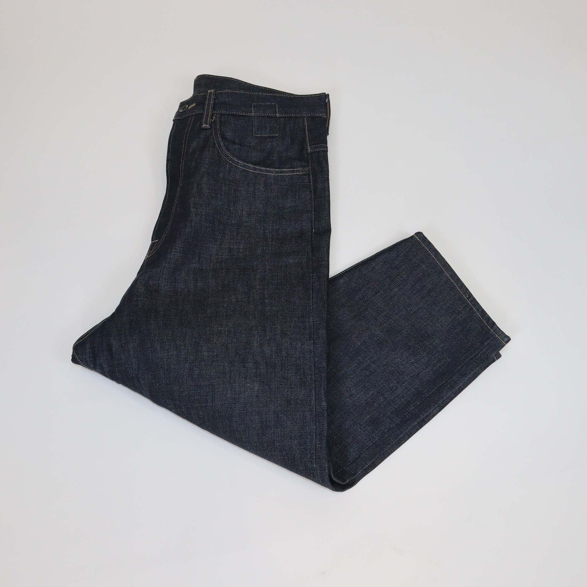 Rick Owens Drkshdw Dark Blue Cropped Torrence Jeans