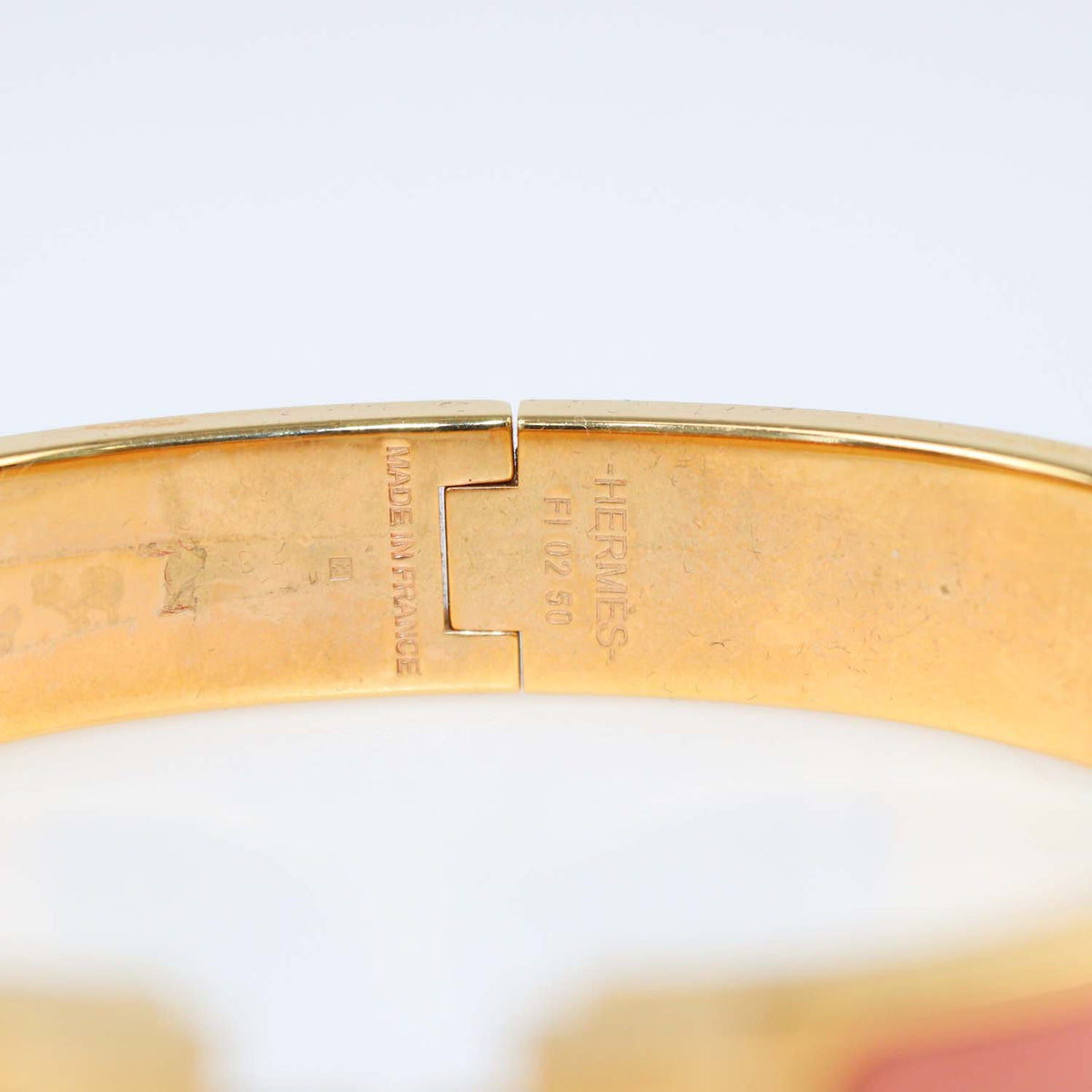 Hermes Gold,Papeye Enamel Clic H PM Bracelet