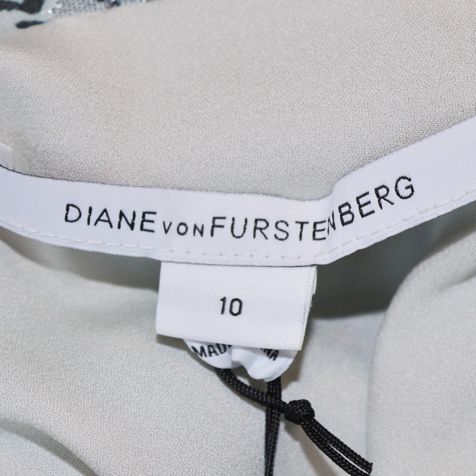 Diane Von Furstenberg Blue Met Dot Mini Wrap Dress Womens Diane Von Furstenberg