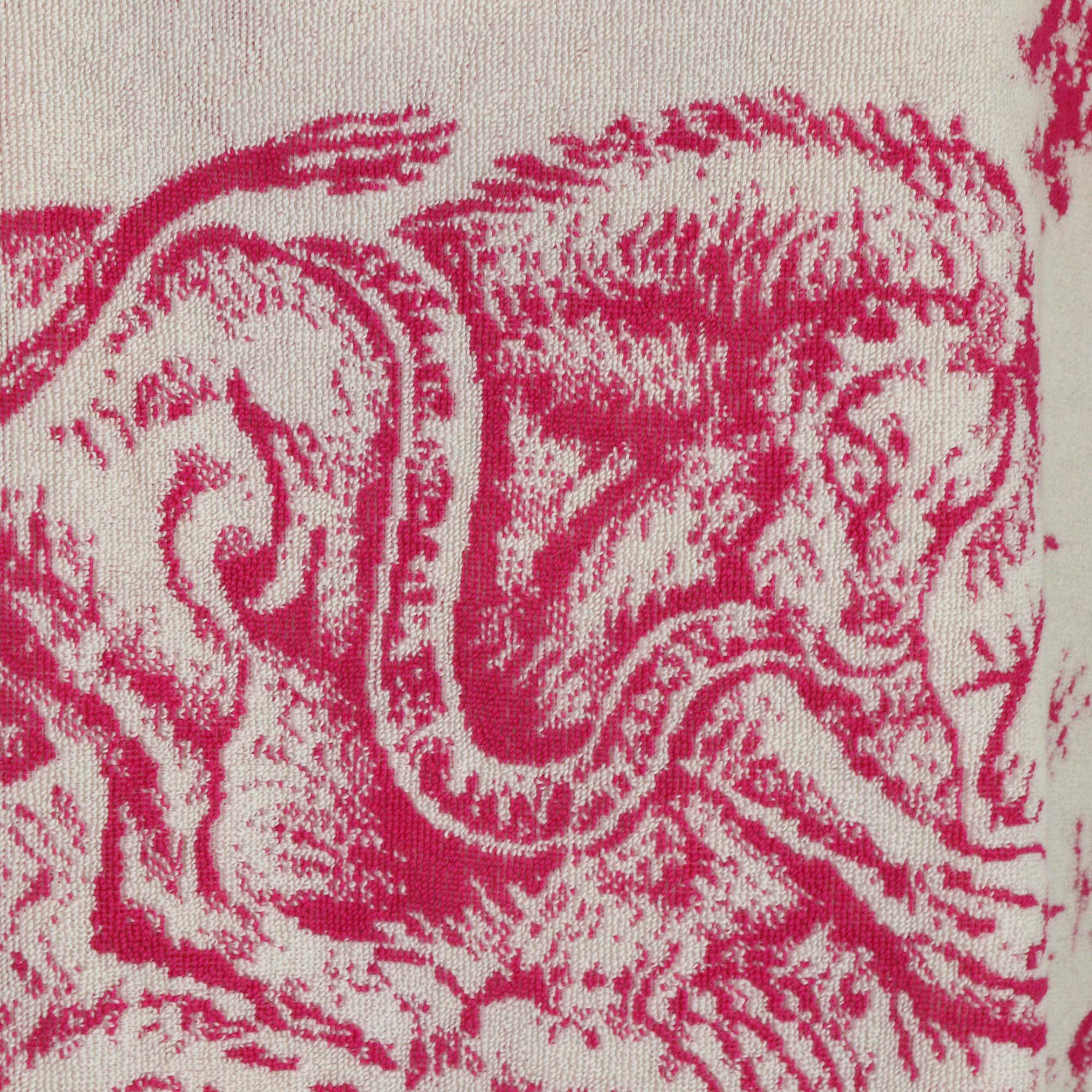 Christian Dior Toile de Jouy Terry Cloth Hooded Poncho