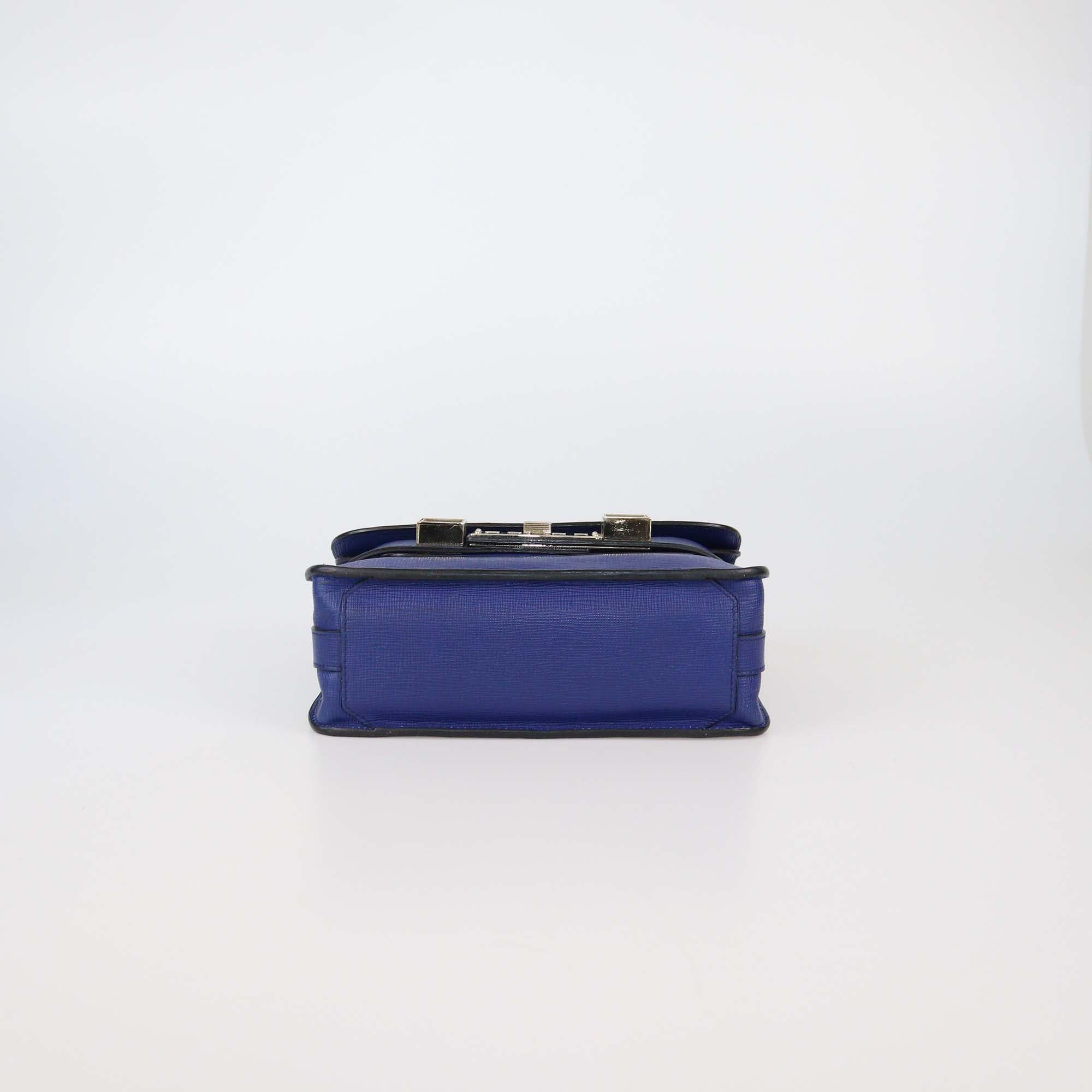 Proenza Schouler Blue Leather Mini Classic PS11 Shoulder Bag