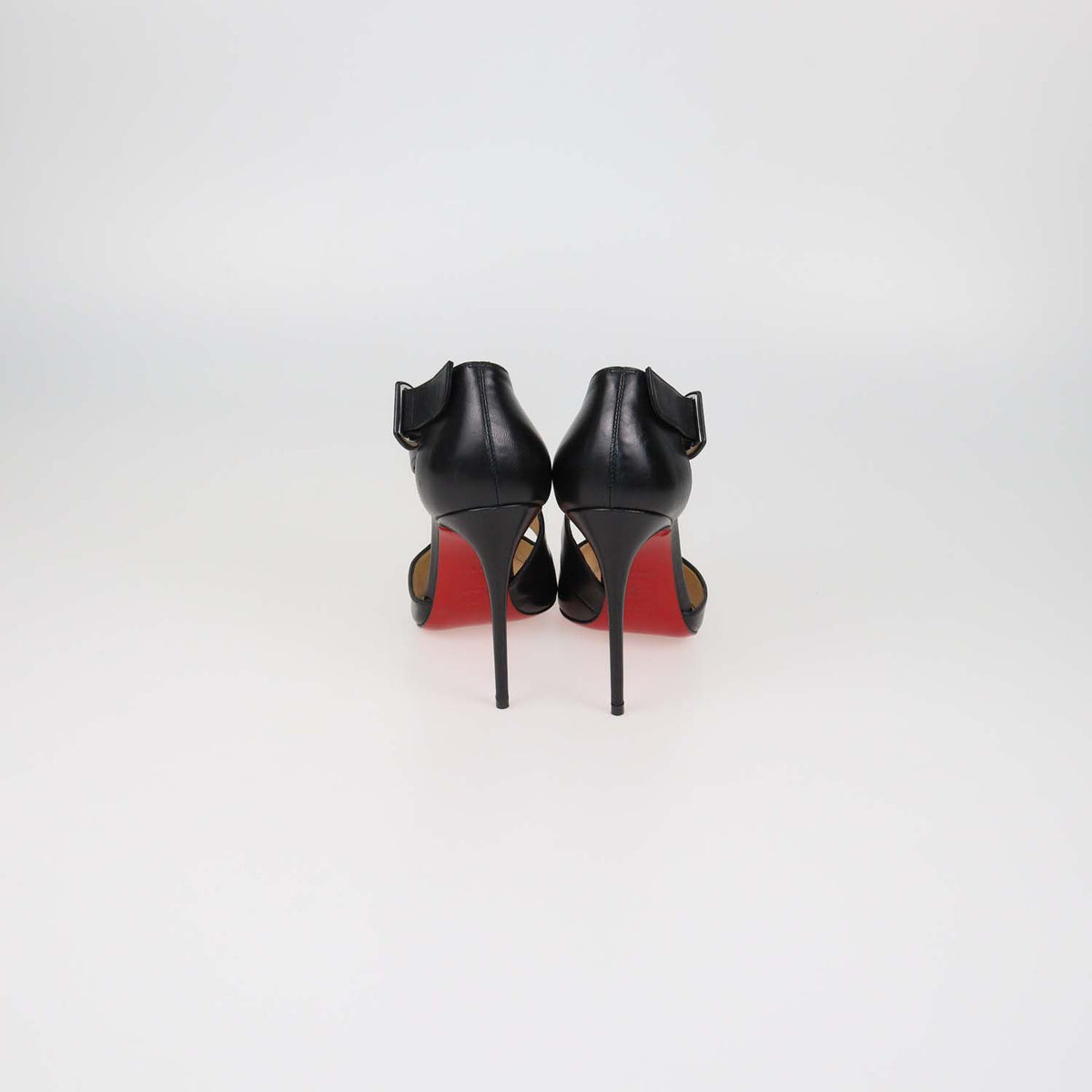 Christian Louboutin Black Leather Sharpeta Pumps