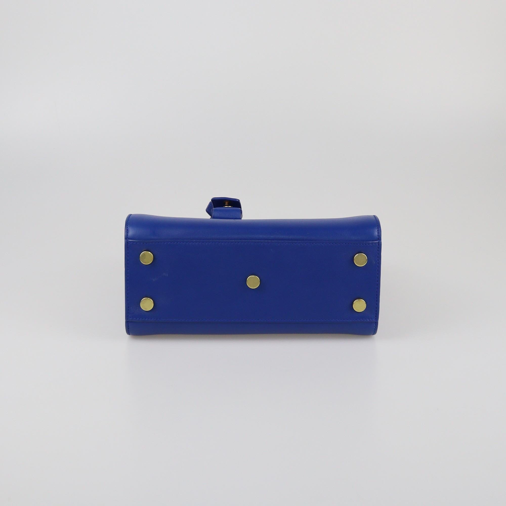 Saint Laurent Blue Nano Classic Sac De Jour Tote Womens Saint Laurent