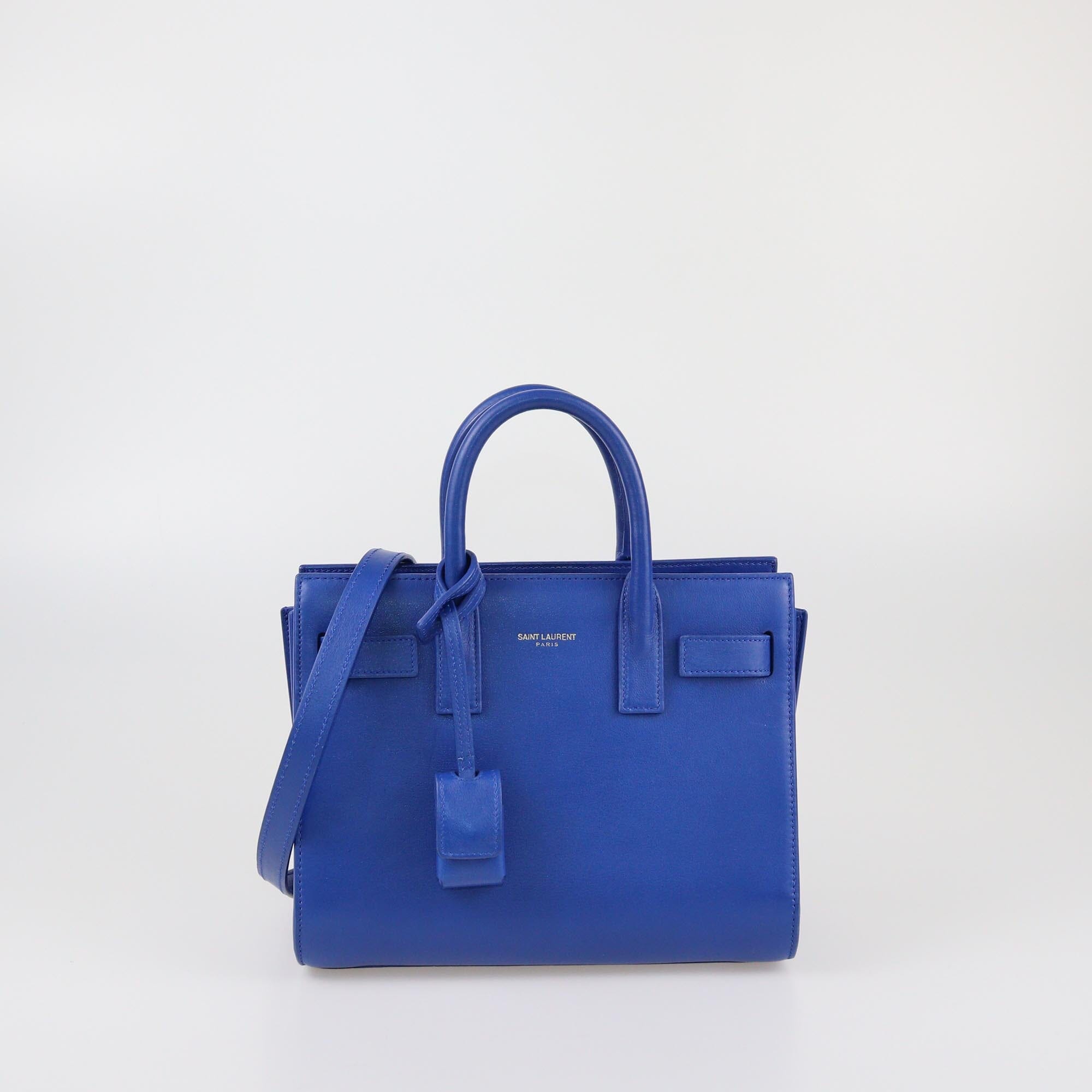 Saint Laurent Blue Nano Classic Sac De Jour Tote Womens Saint Laurent