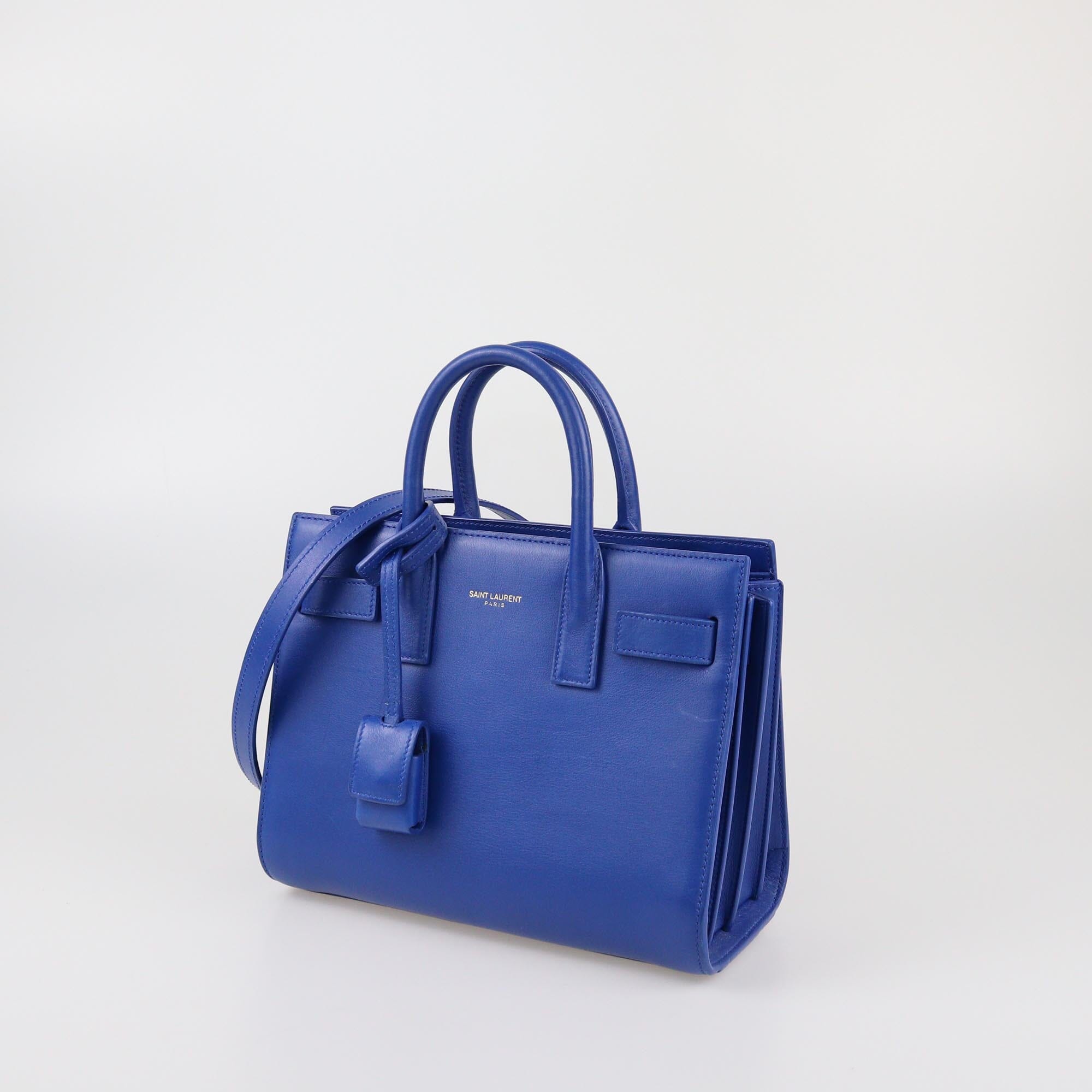 Saint Laurent Blue Nano Classic Sac De Jour Tote Womens Saint Laurent