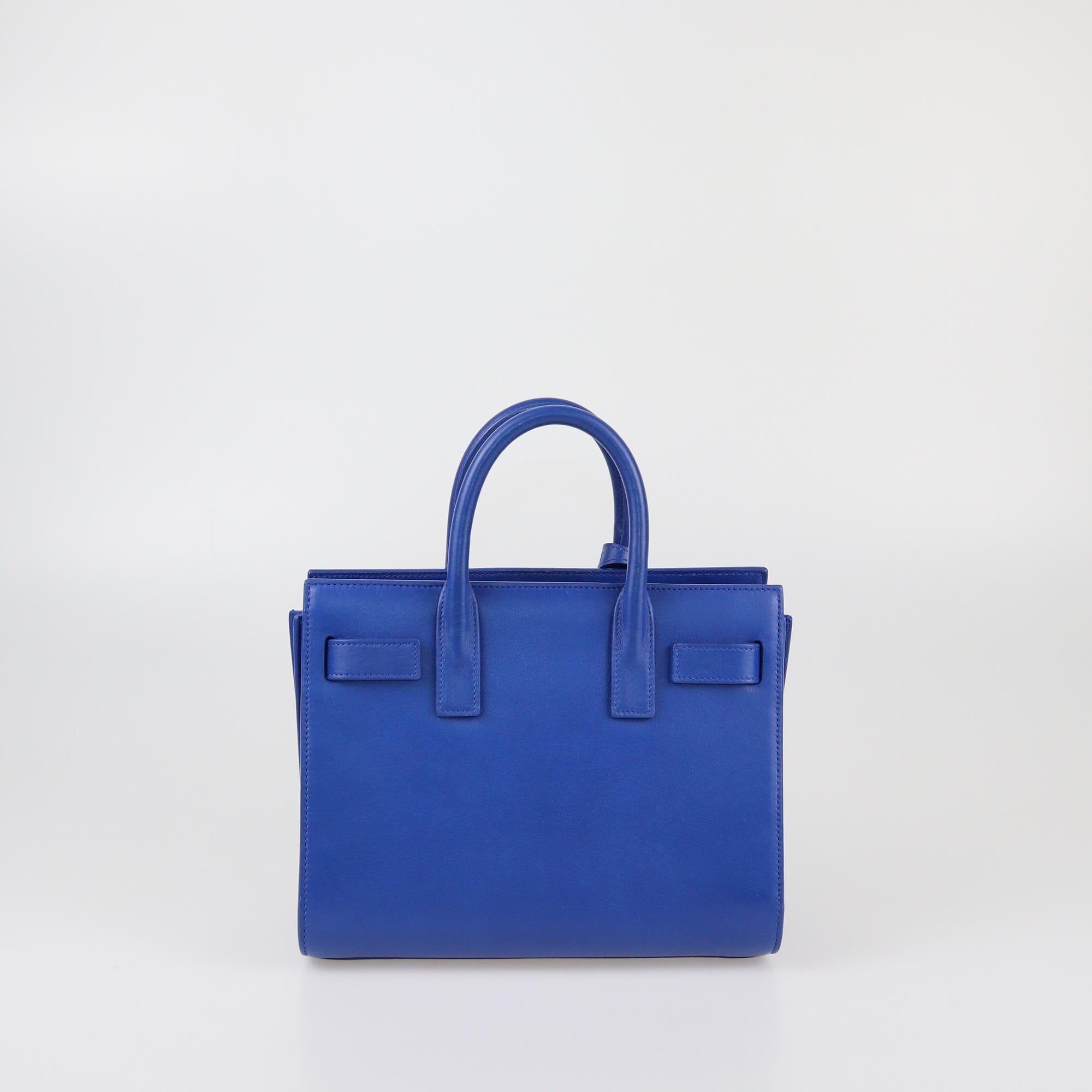 Saint Laurent Blue Nano Classic Sac De Jour Tote Womens Saint Laurent