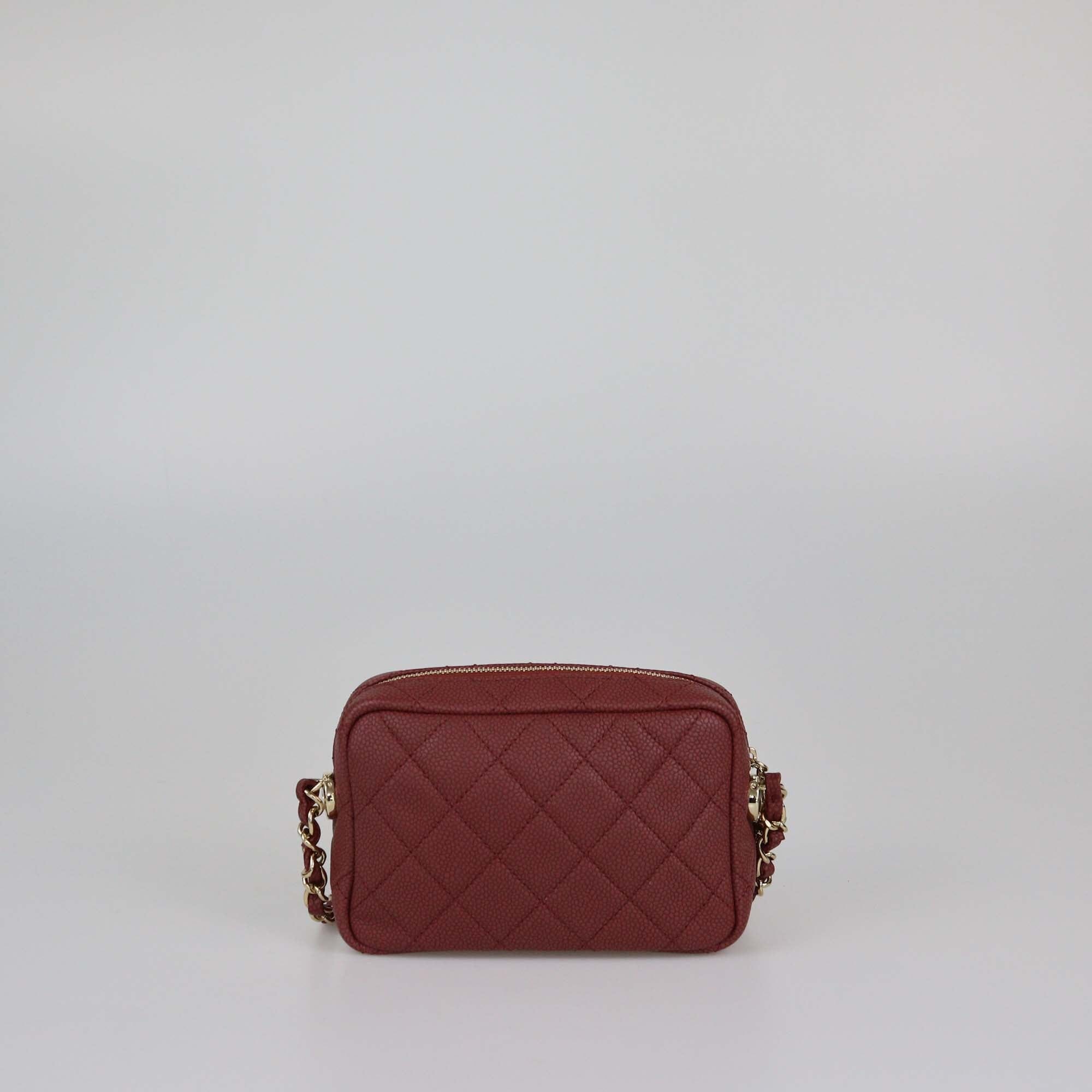 Chanel Quilted Caviar Mini Coco Tassel Camera Bag Womens Chanel