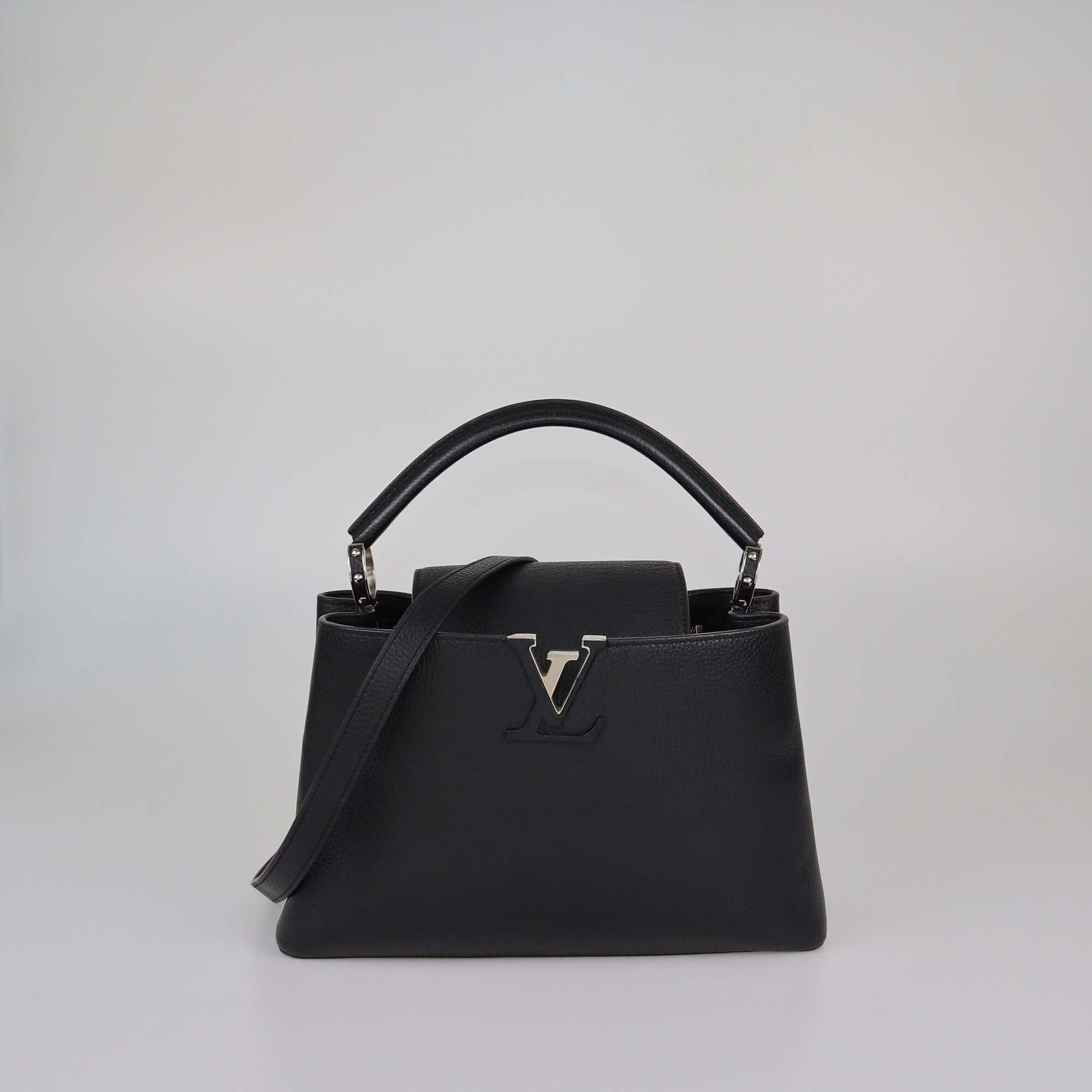 Louis Vuitton Black Taurillon Capucines PM Bag Womens Louis Vuitton