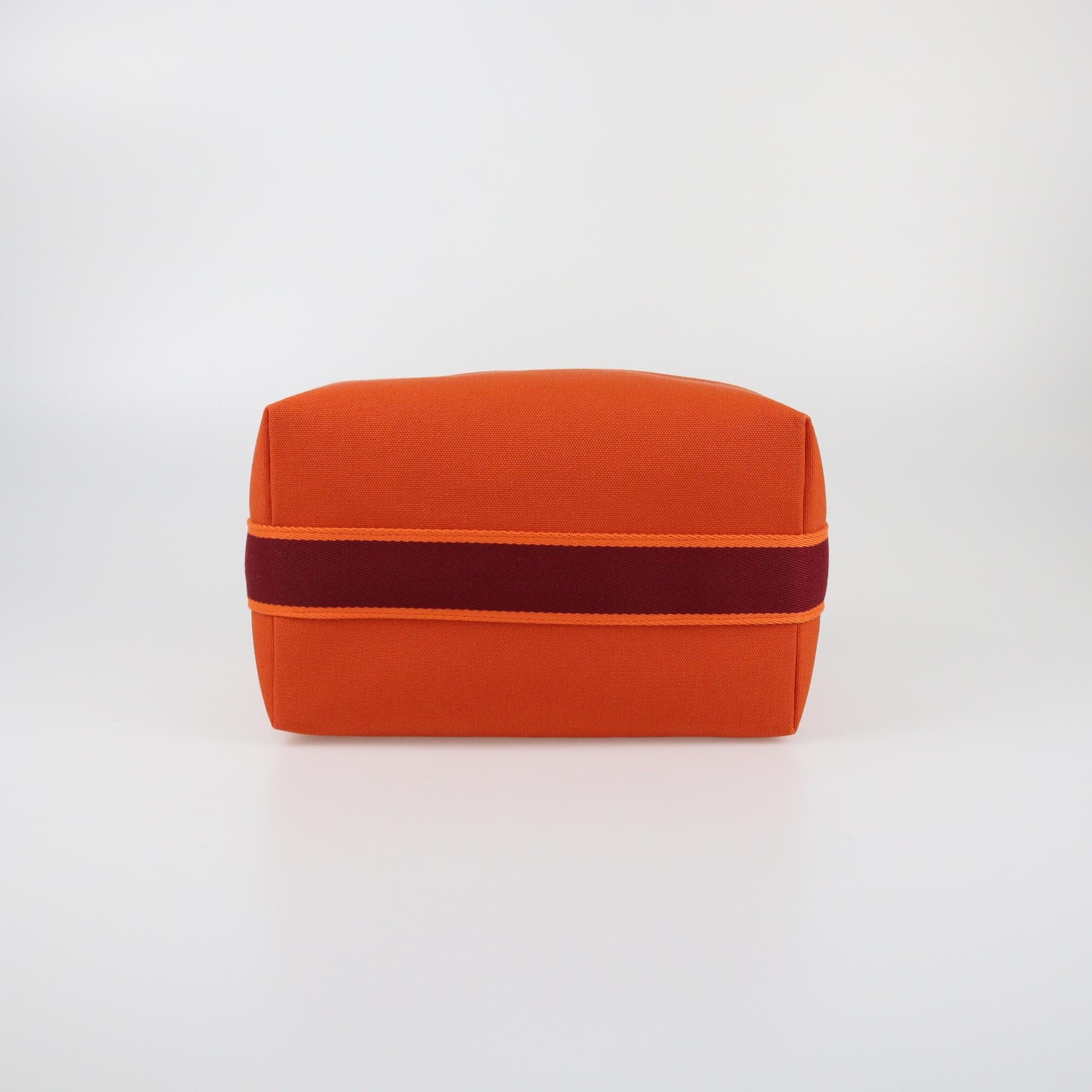 Hermes Orange Feu Large Bride-a-Brac Case Womens Hermes