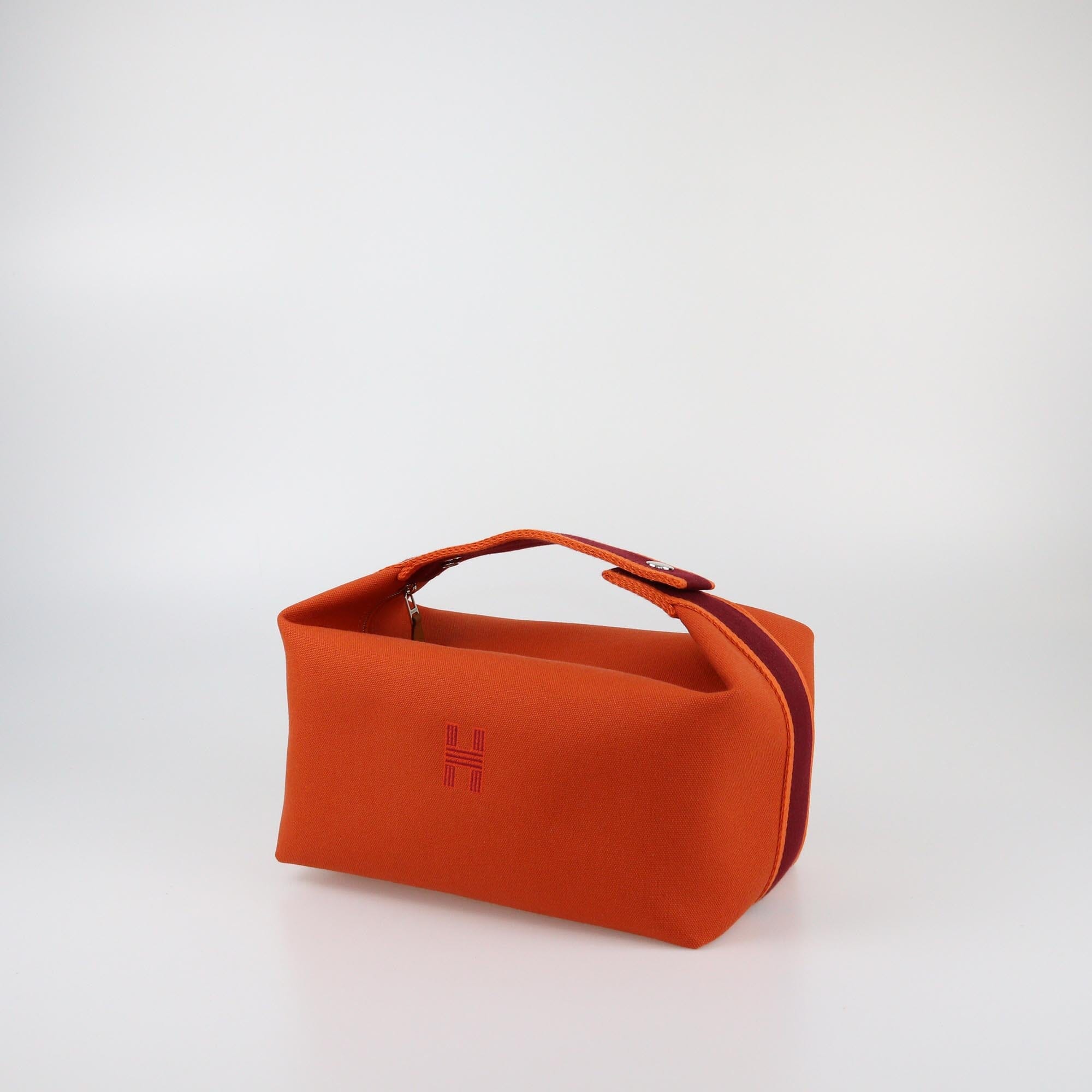 Hermes Orange Feu Large Bride-a-Brac Case Womens Hermes