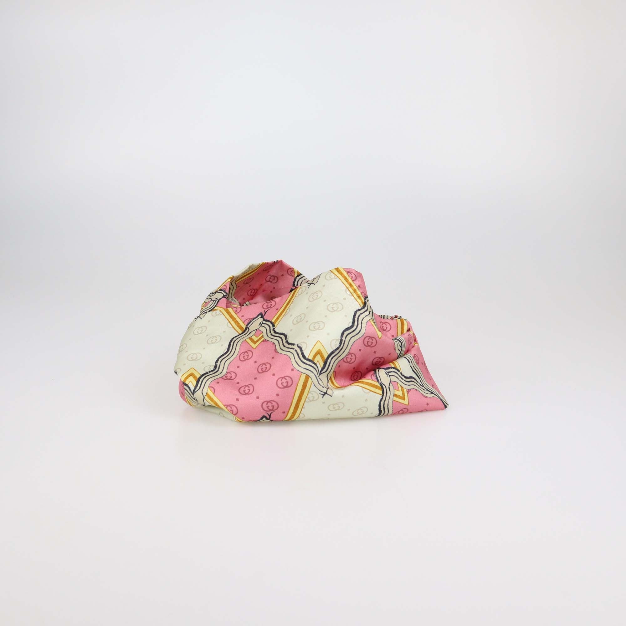 Gucci Multicolor Silk Snake Print Headband