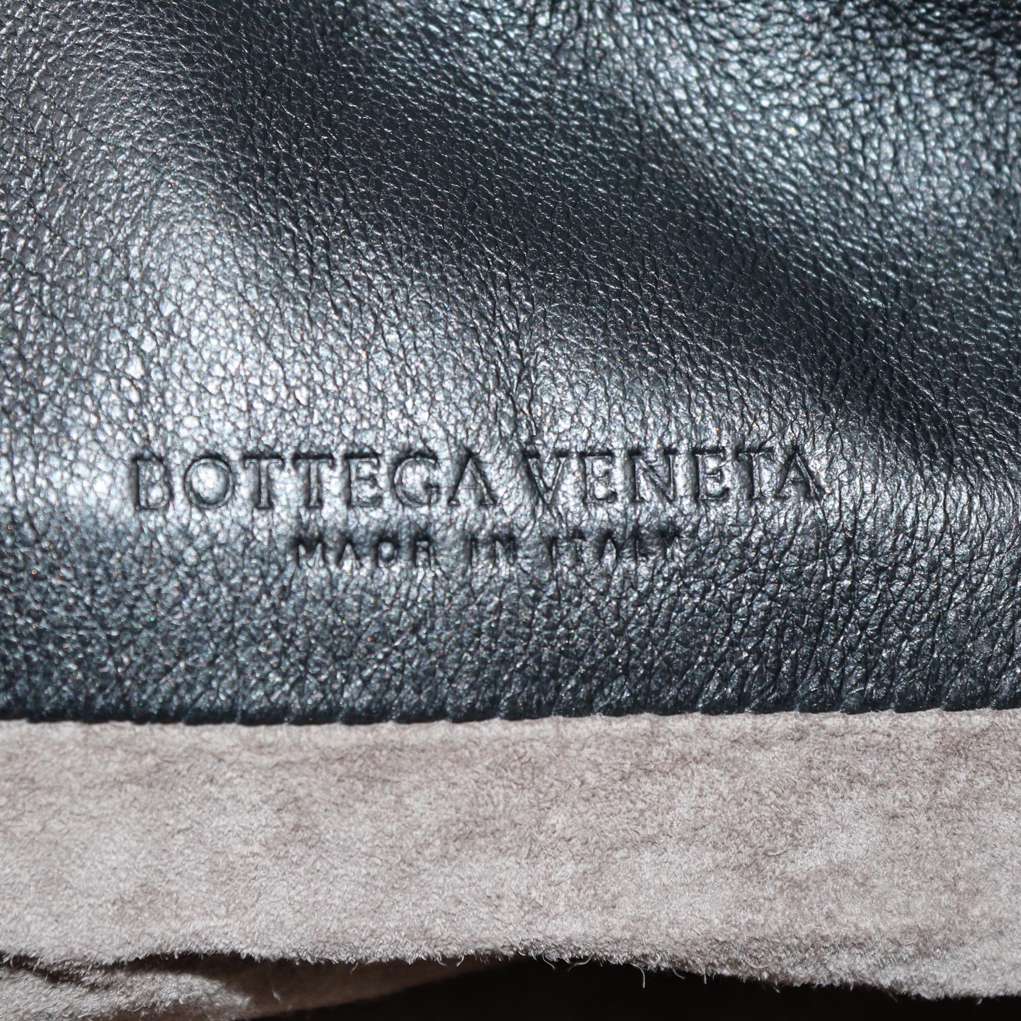 Bottega Veneta Black Intrecciato Tassel Drawstring Bag Womens Bottega Veneta