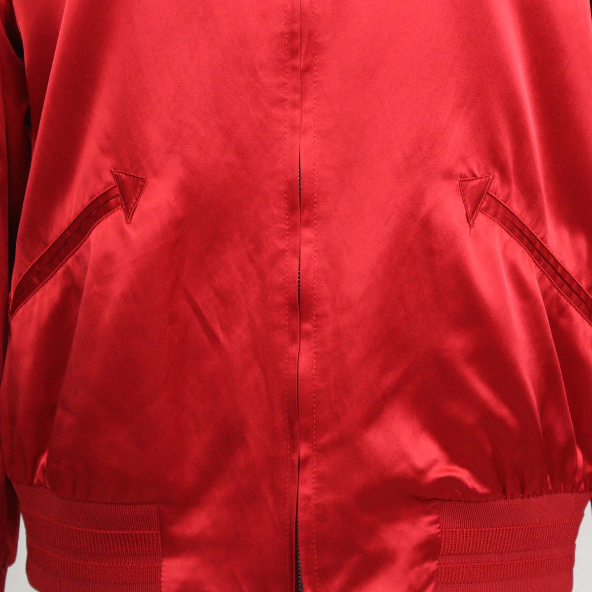 Valentino Red Blend Viscose Rockstud Zip Bomber Jacket