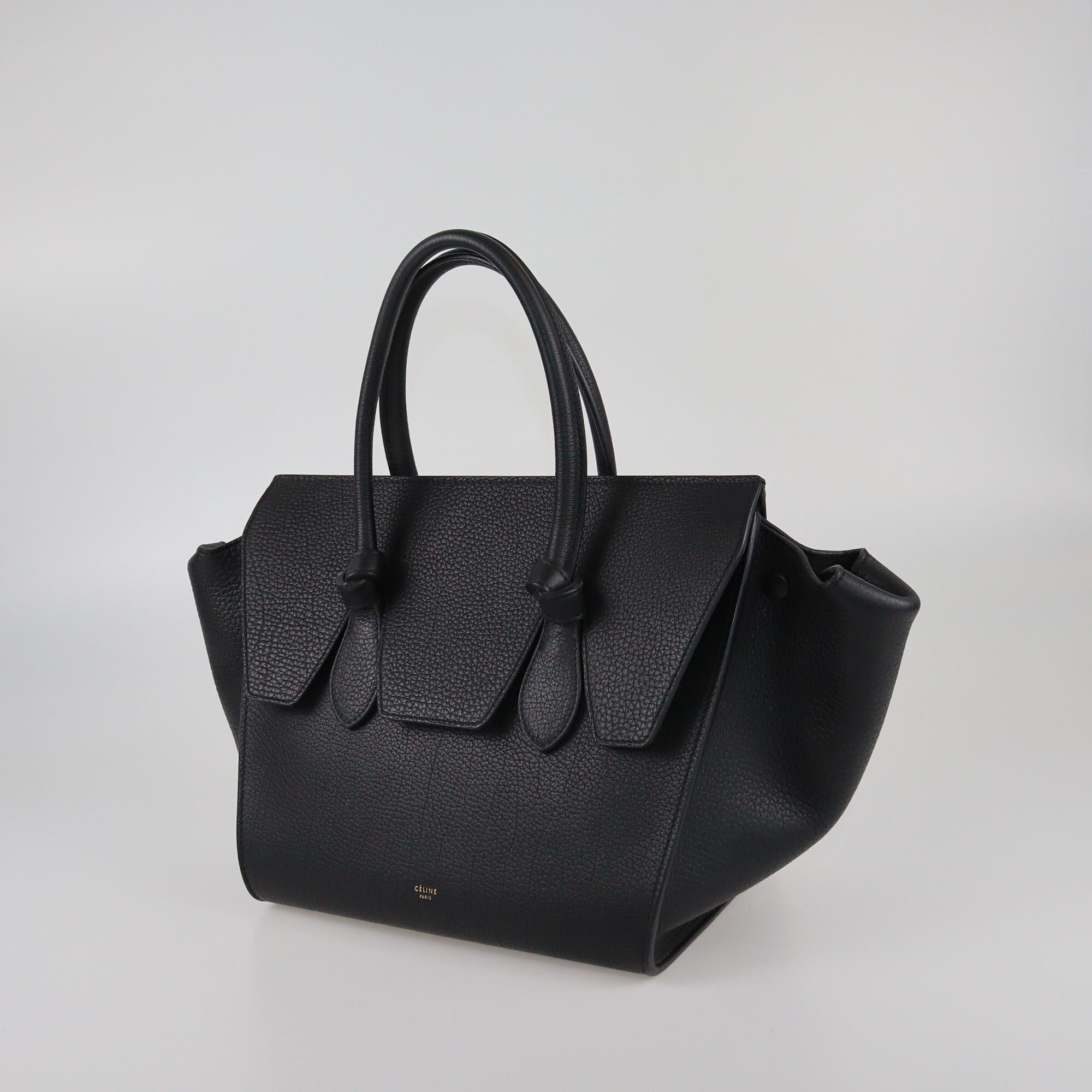 Celine Black Mini Tie Tote Womens Celine
