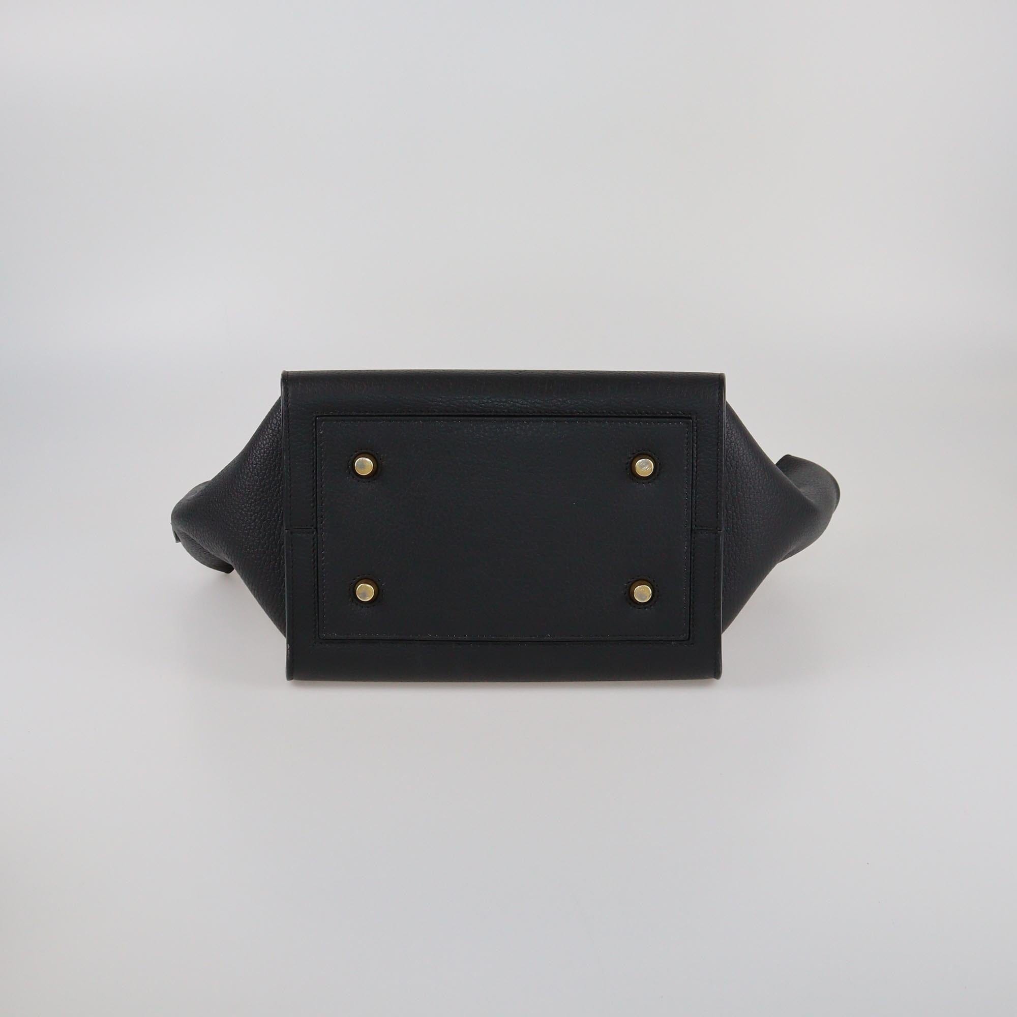 Celine Black Mini Tie Tote Womens Celine