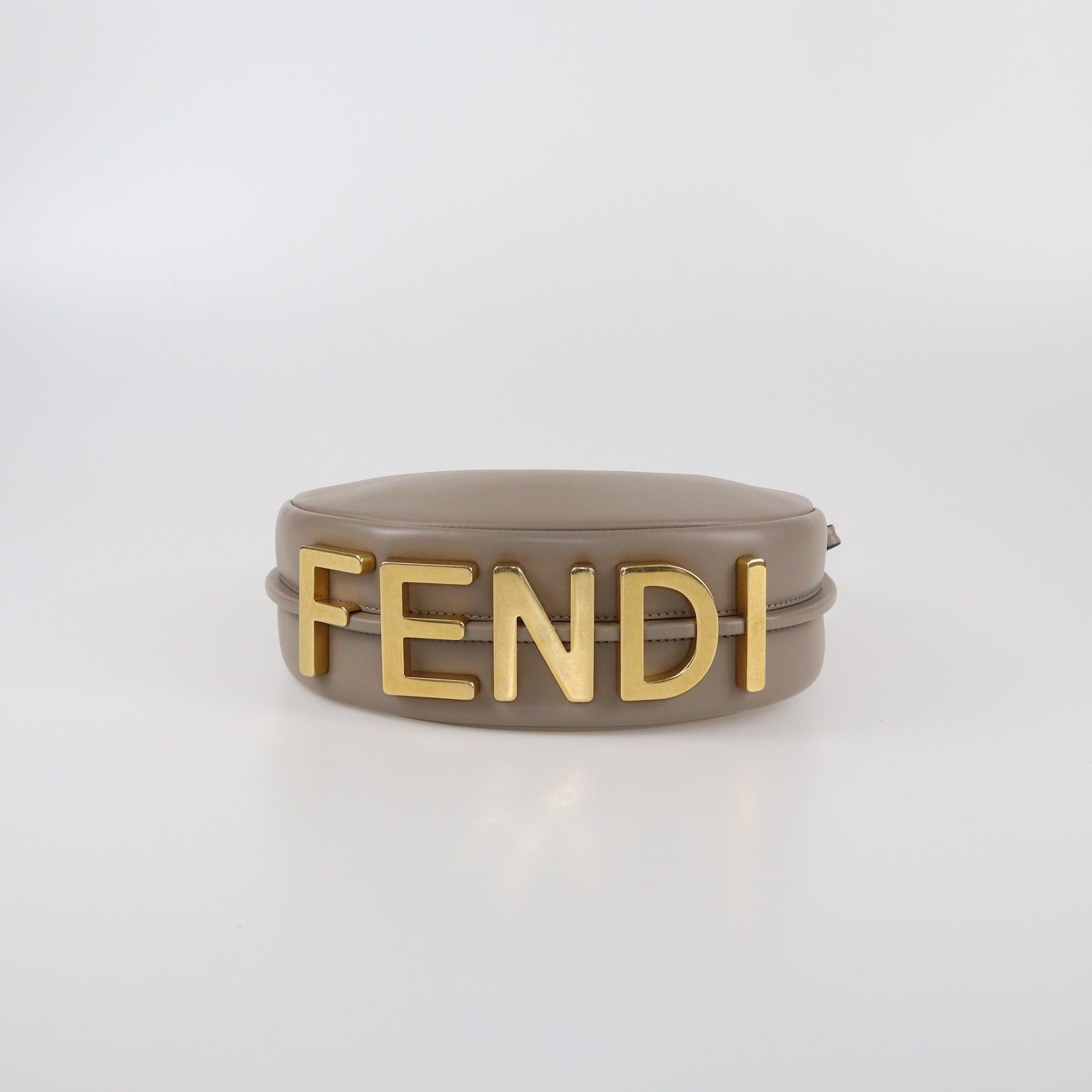 Fendi Beige Mini Fendigraphy Bag Womens Fendi