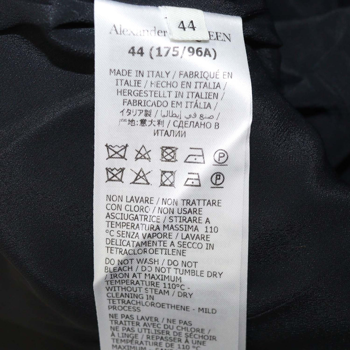 Alexander McQueen Black Wool Silk Bow Mini Dress