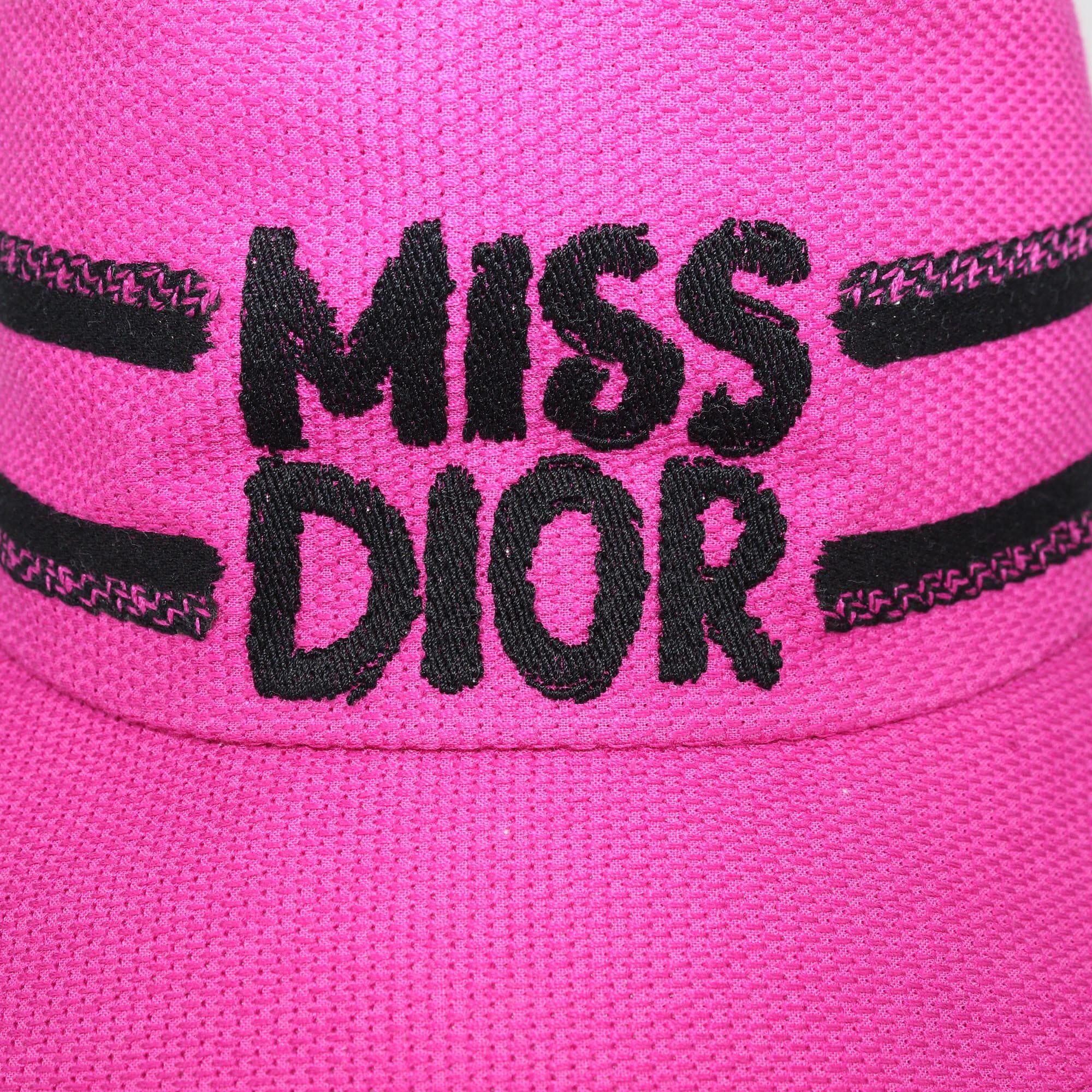 Christian Dior Fuchsia Miss Dior Embroidered Bucket Hat Womens Christian Dior