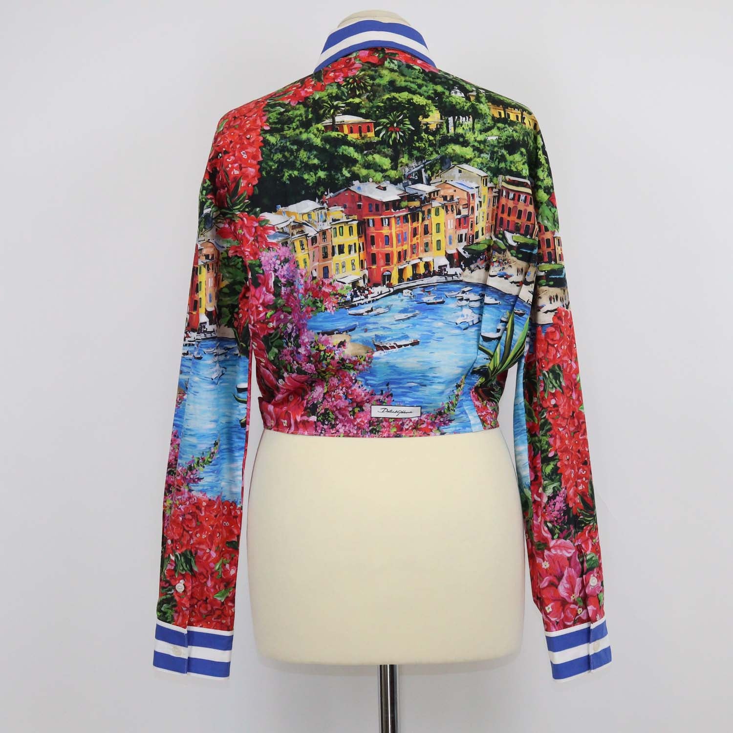 Dolce & Gabbana Multicolor Cotton Printed Portofino Jersey T-Shirt