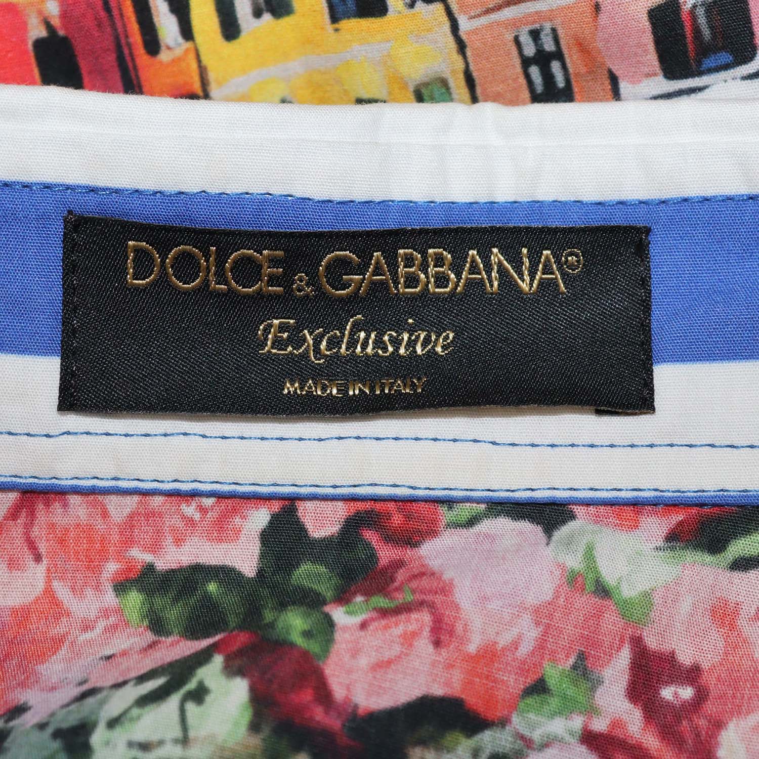 Dolce & Gabbana Multicolor Cotton Printed Portofino Jersey T-Shirt