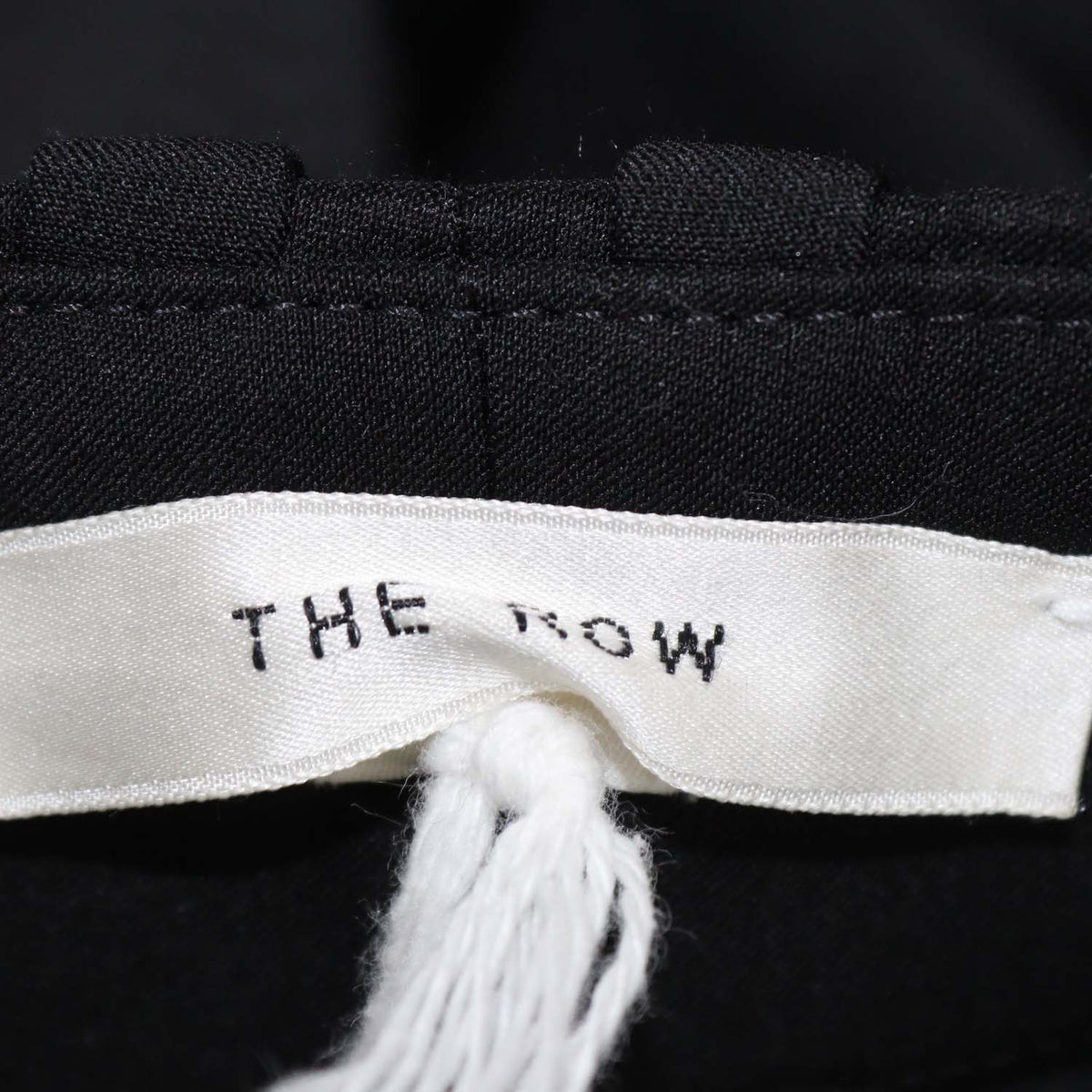 The Row Black Wool and Linen Lila's Pants