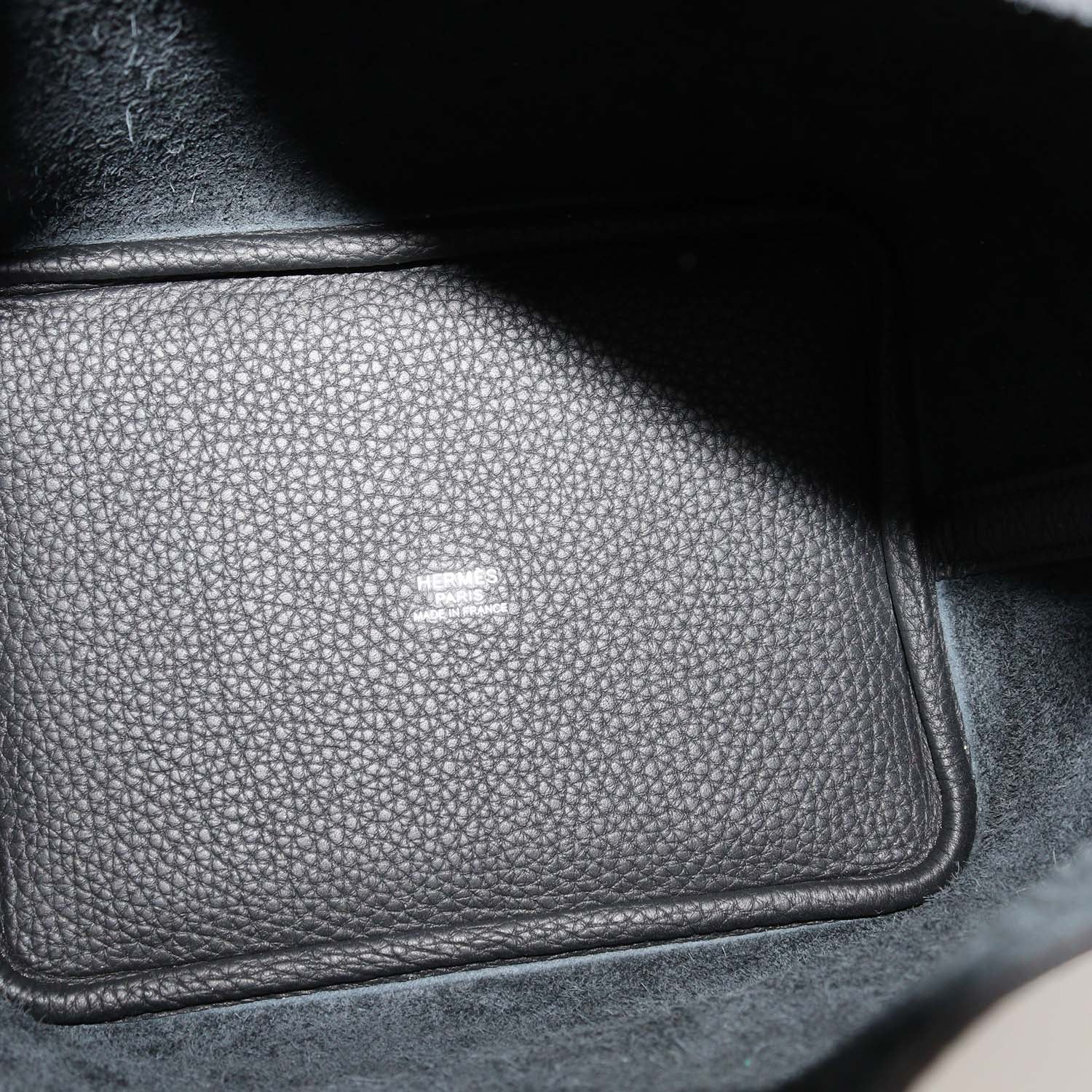 Hermes Black Clemence Leather Picotin Lock 18 Bag