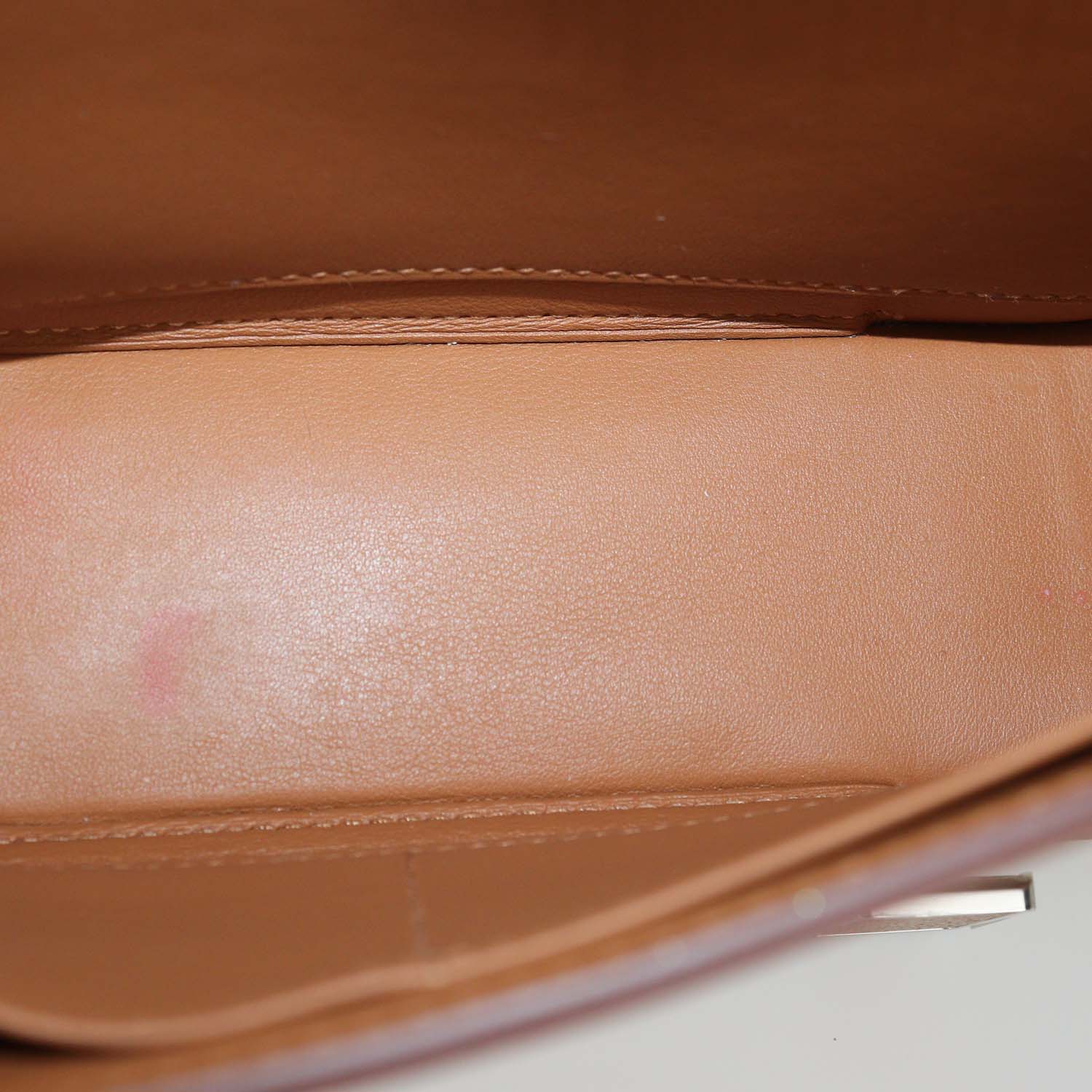 Hermes Quebracho Chevre Mysore Leather Geta Bag