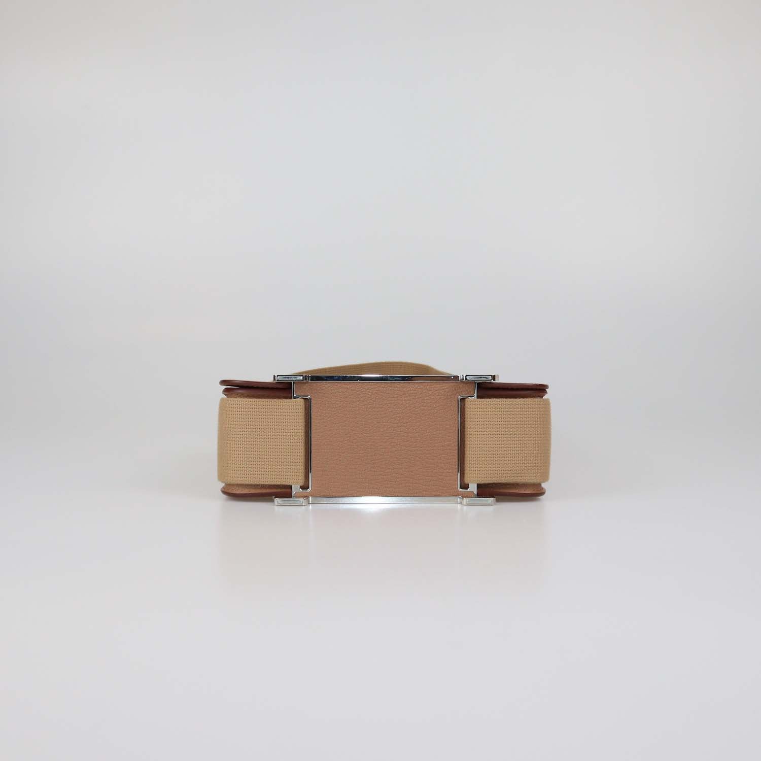 Hermes Quebracho Chevre Mysore Leather Geta Bag
