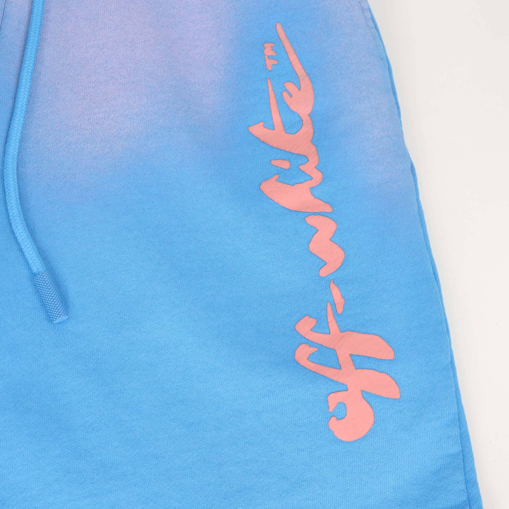 Off-White Blue/Pink Painter Logo Sweatshirt Mens Off White