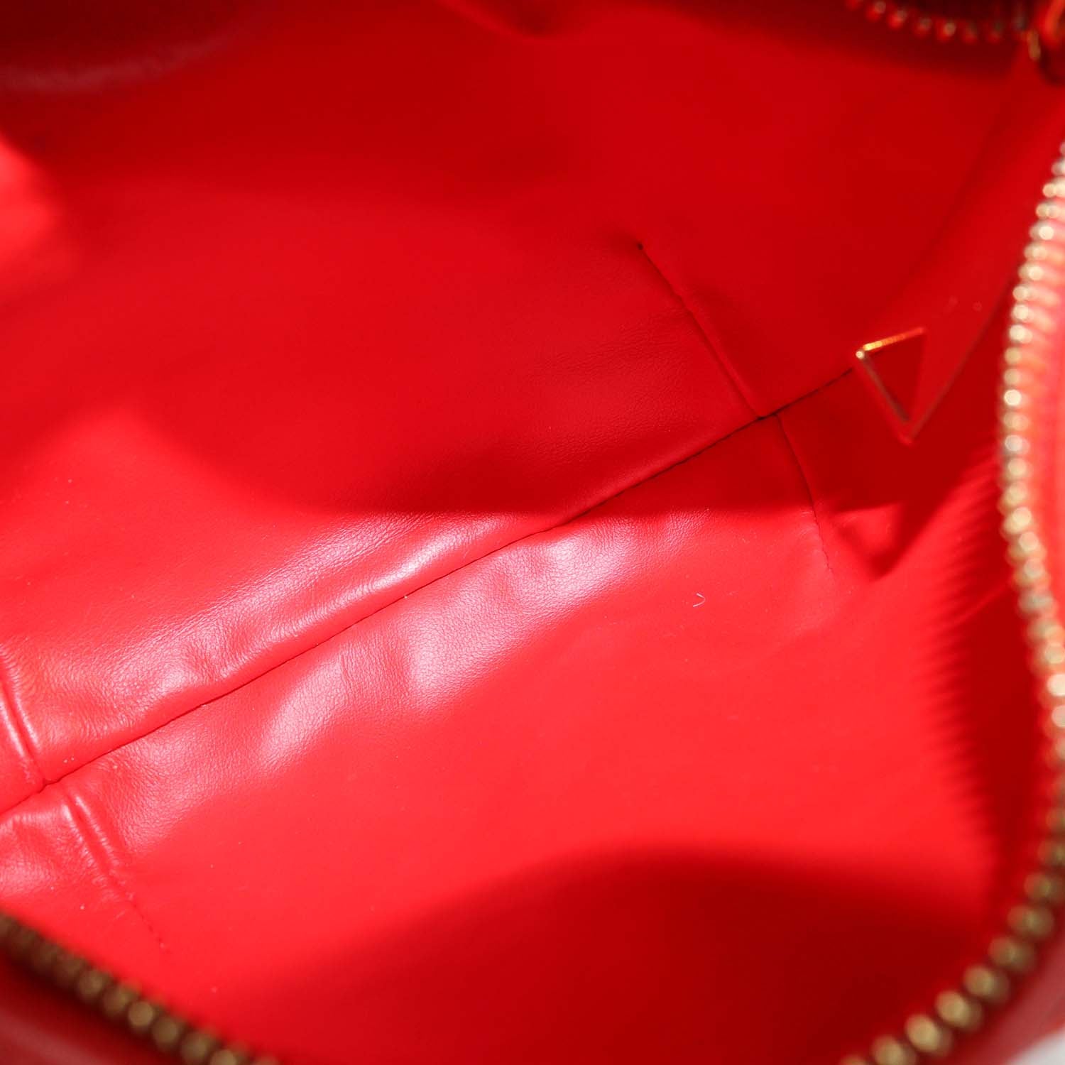 Bottega Veneta Red Intrecciato Leather Mini Jodie Hobo