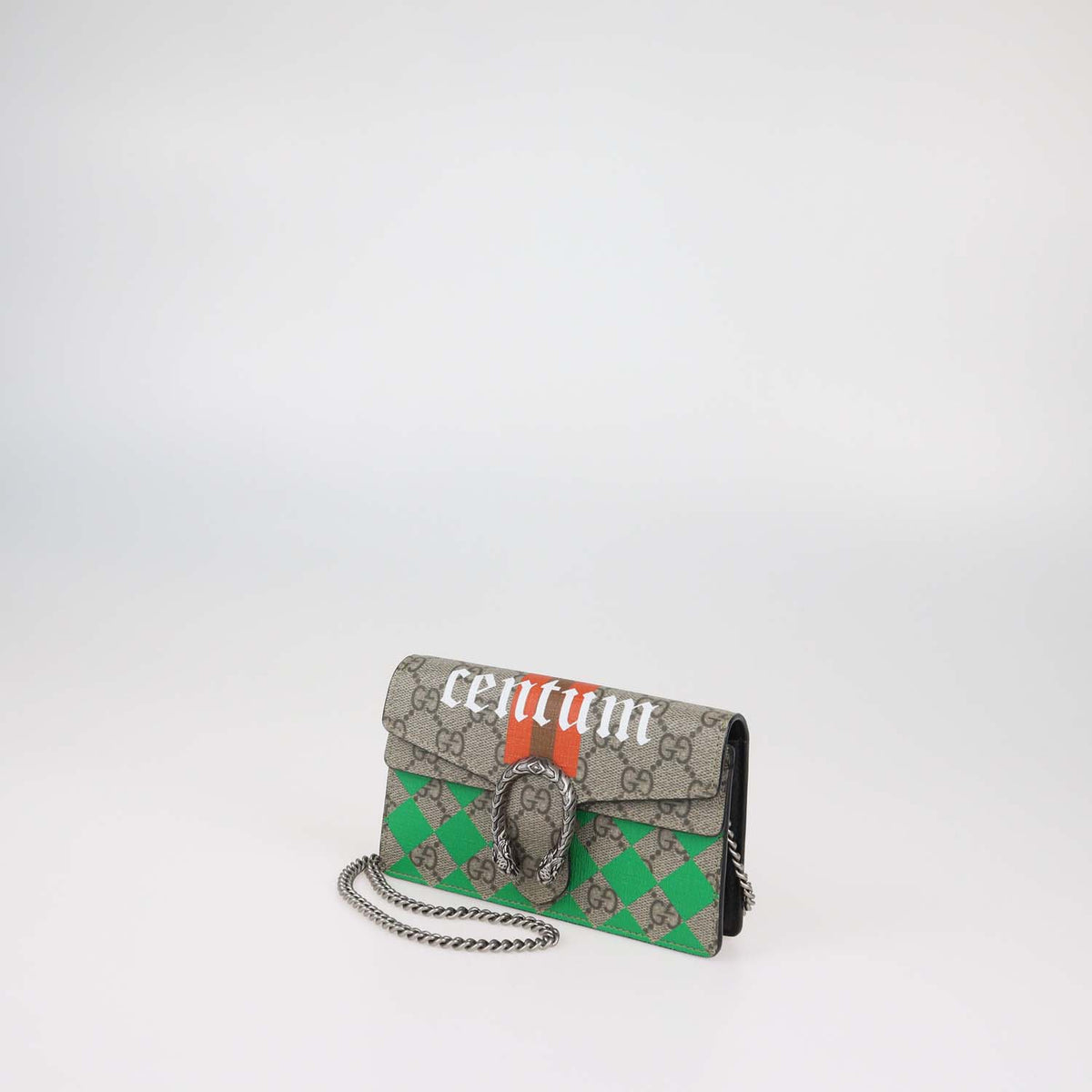 Gucci Beige GG Supreme Canvas Centum Print Super Mini Dionysus Shoulder Bag