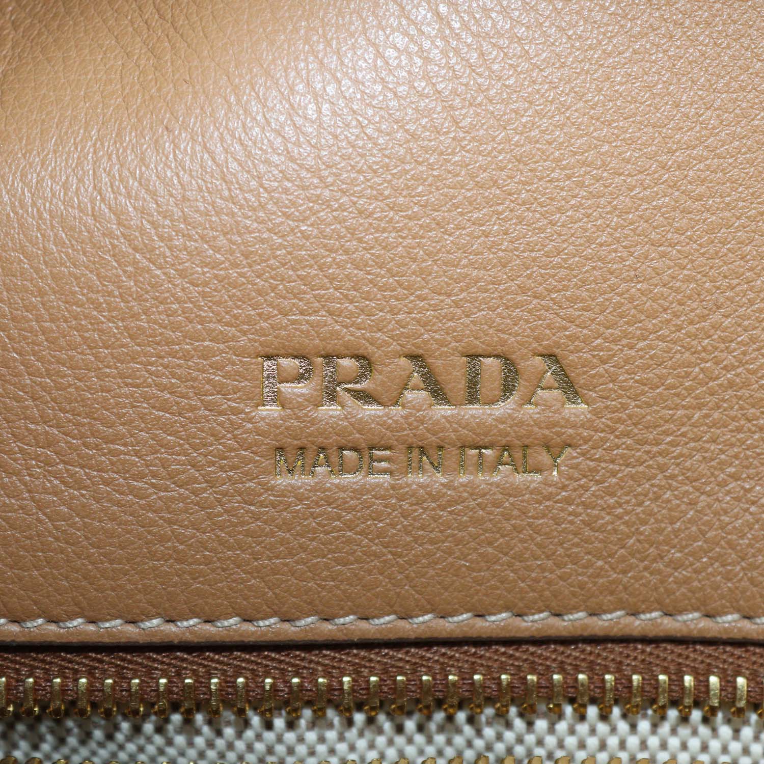 Prada Brown Leather Open Satchel