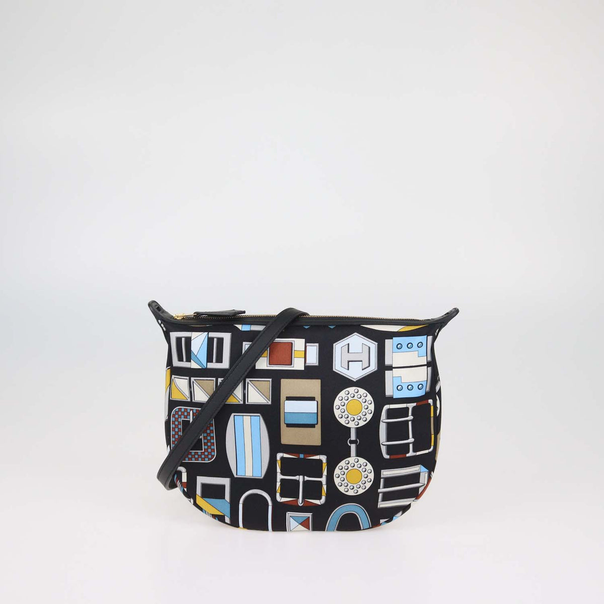 Hermes Multicolor Silk Sursoie To Go Pouch