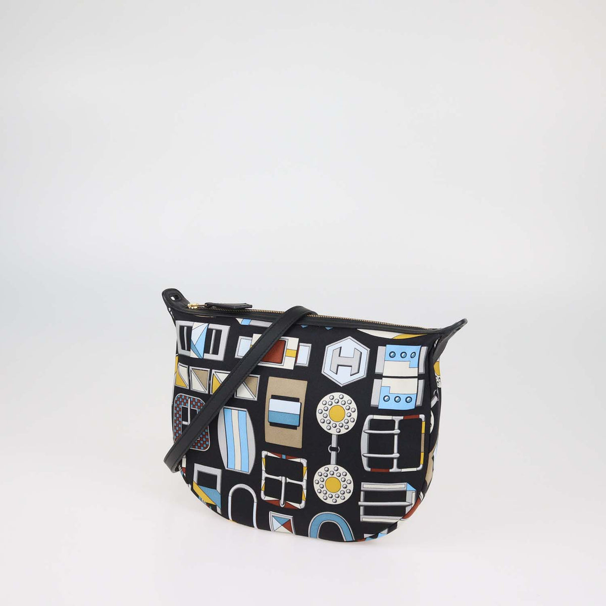 Hermes Multicolor Silk Sursoie To Go Pouch