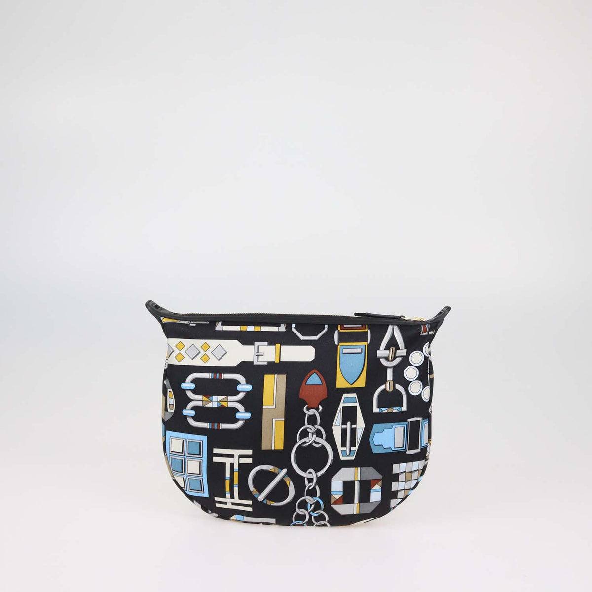 Hermes Multicolor Silk Sursoie To Go Pouch