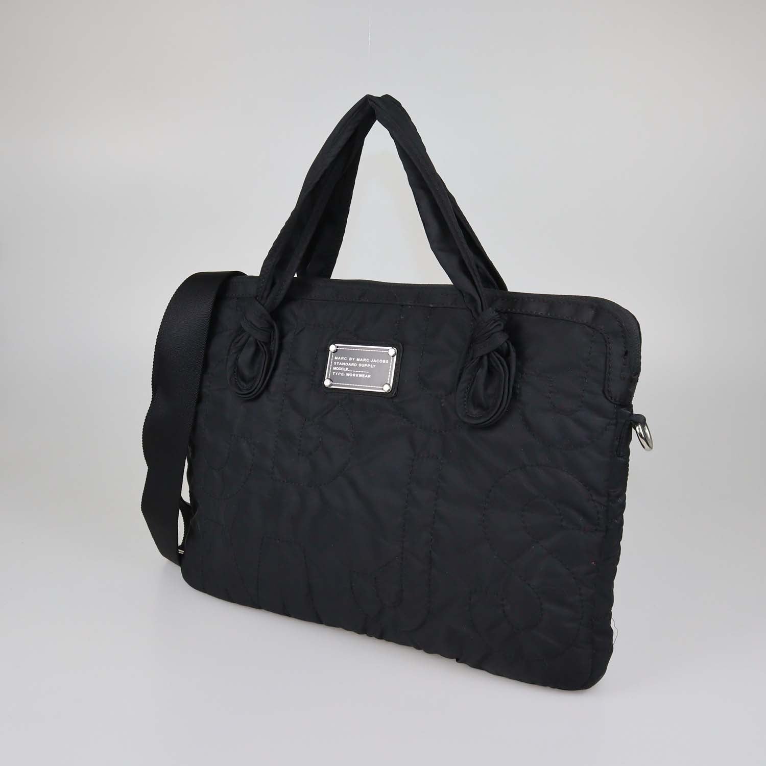 Marc by Marc Jacobs Black Nylon Pretty Laptop Bag