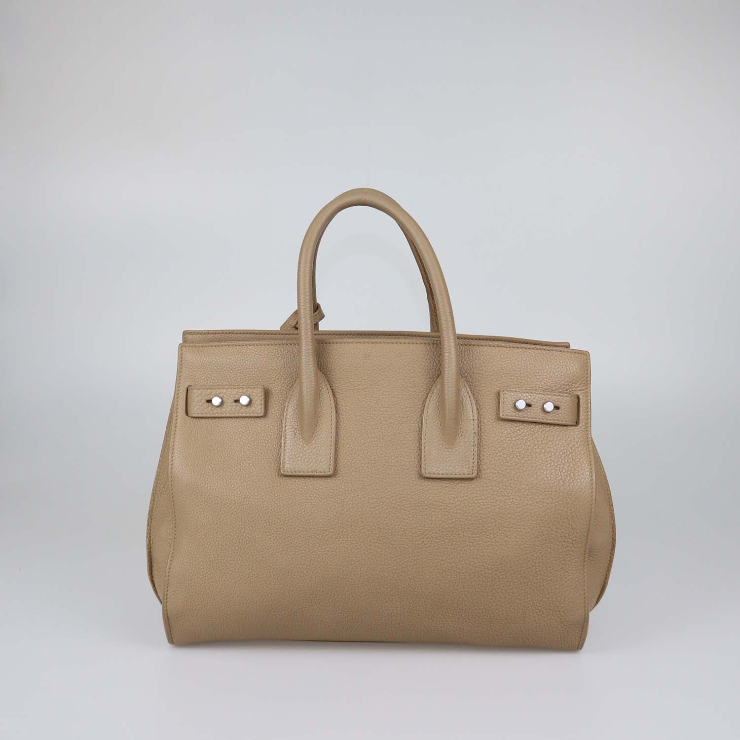 Saint Laurent Beige Leather Small Classic Sac De Jour Tote