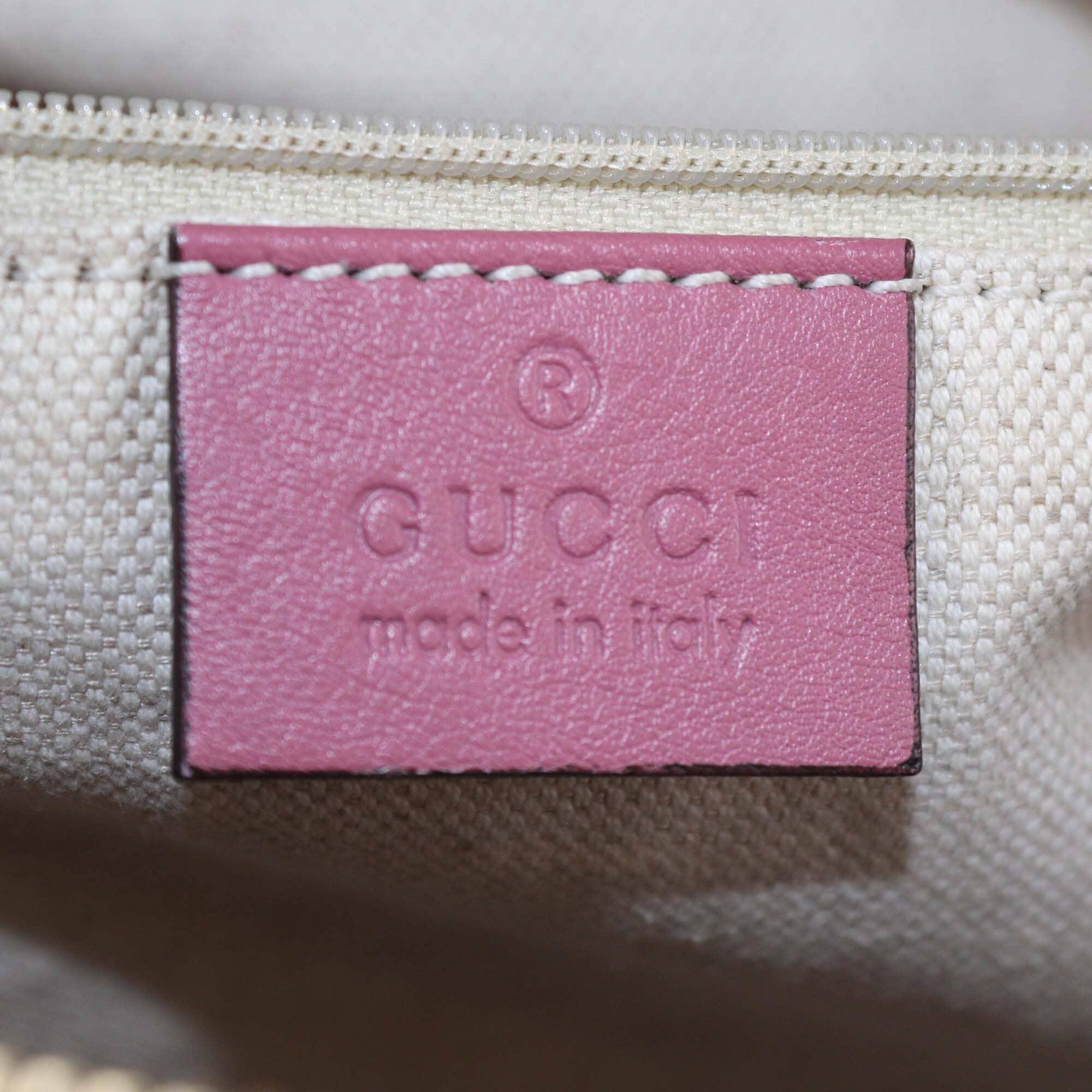Gucci Old Rose Guccissima Leather Sukey Medium Tote Womens Gucci