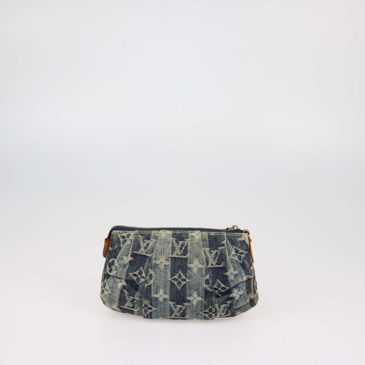 Louis Vuitton Blue Monogram Denim Raye Trousse Cosmetic Pouch