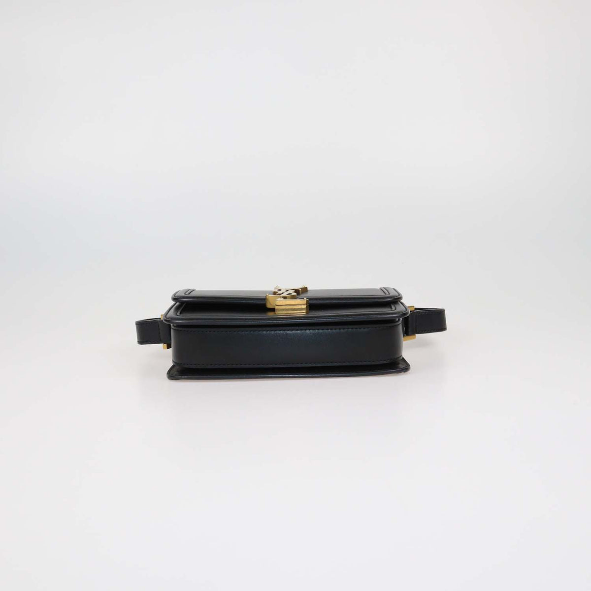 Saint Laurent Black Leather Solferini Shoulder Bag