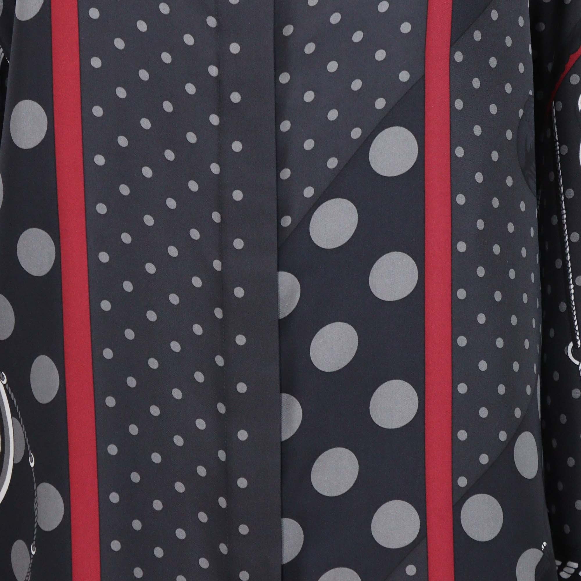 Hermes Black/Multicolor Printed Button Up Shirt