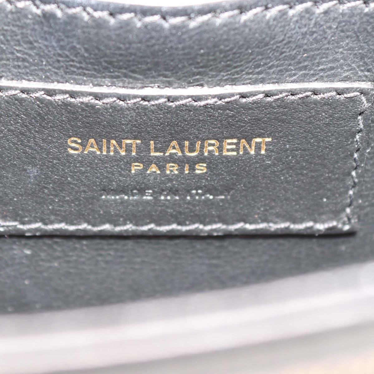 Saint Laurent Black Leather Solferini Shoulder Bag