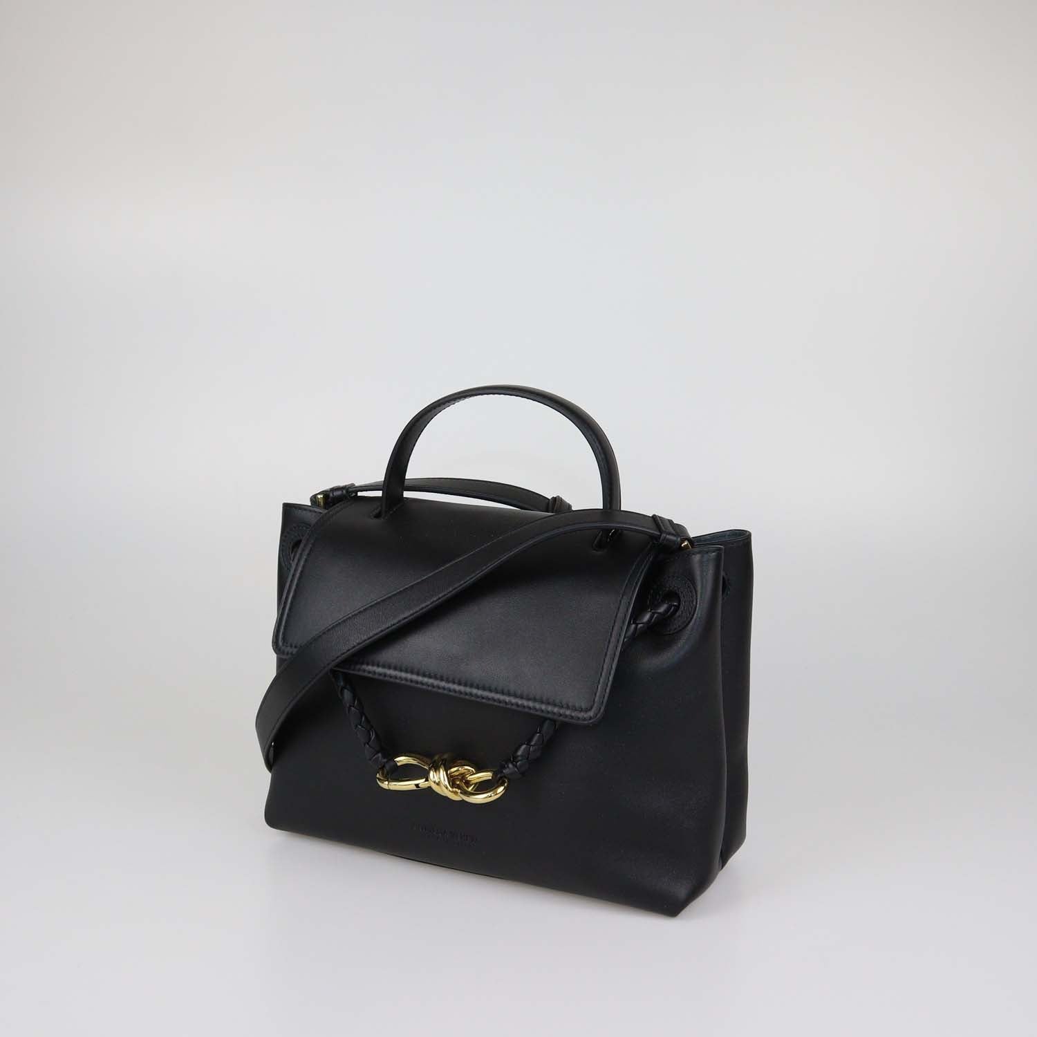 Bottega Veneta Black Leather Ciao Ciao Tote