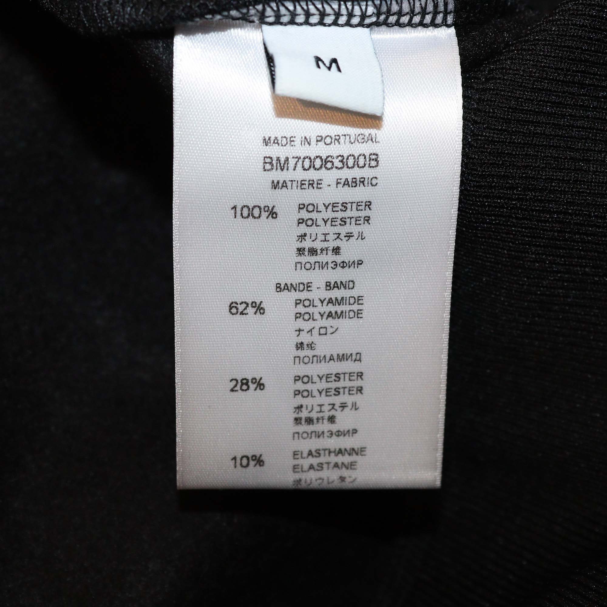 Dolce & Gabbana Black Jersey Side Logo Zipped up Jacket