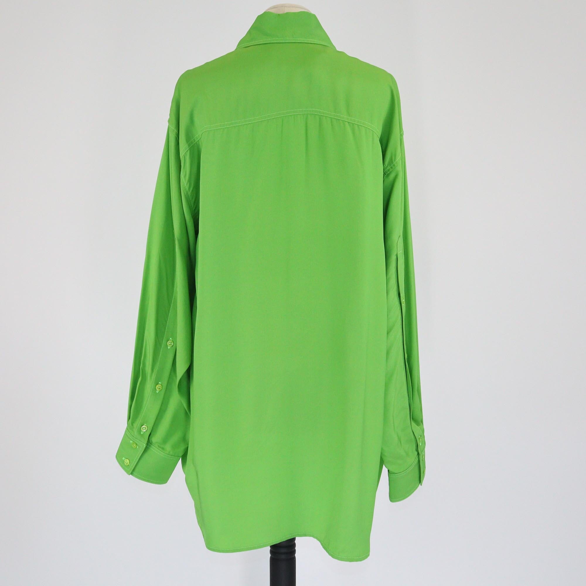 Christopher John Rogers Green Oversized Long Sleeve Shirt Womens Christopher John Rogers