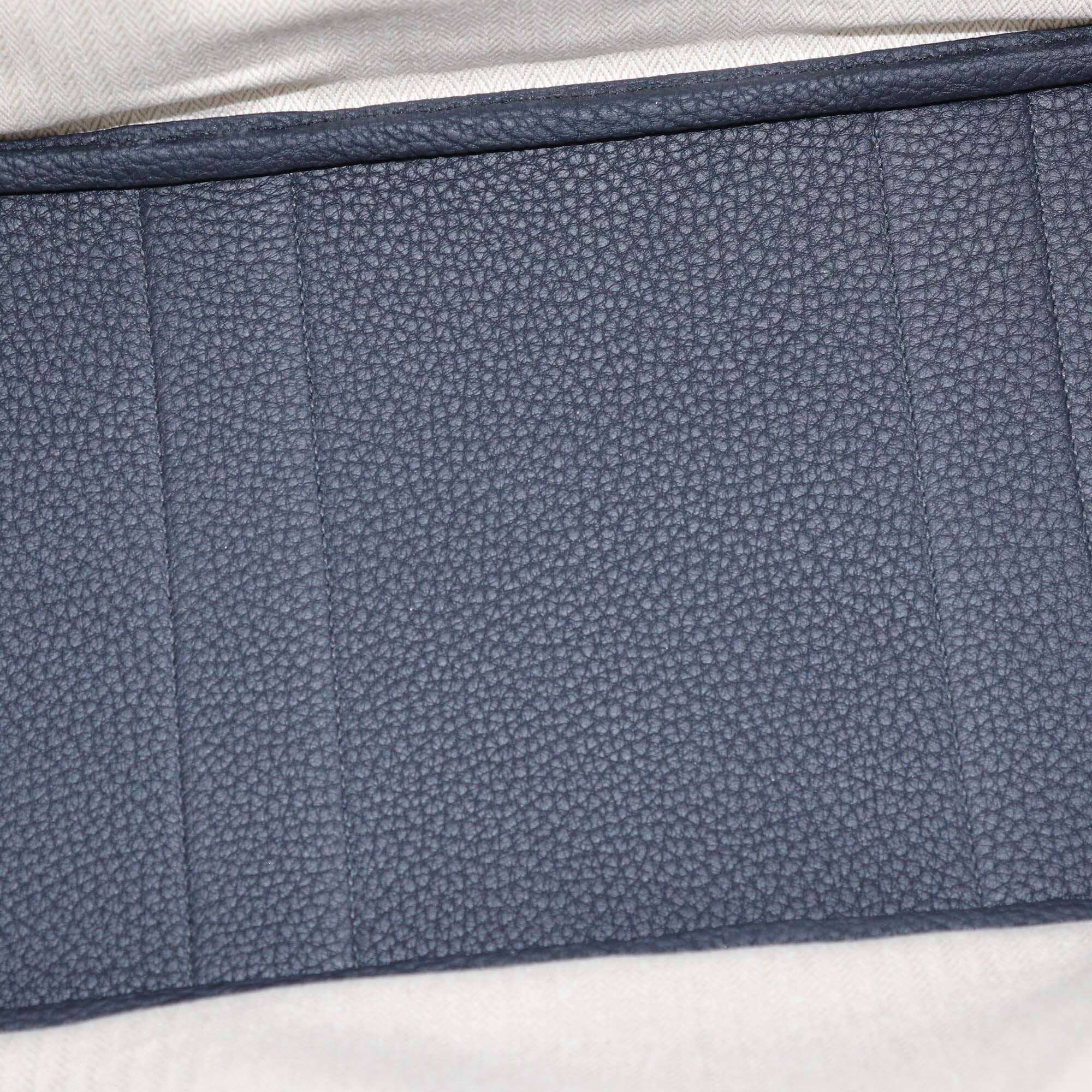 Hermes Bleu Indigo Negonda Leather Garden Party 36 Bag Womens Hermes