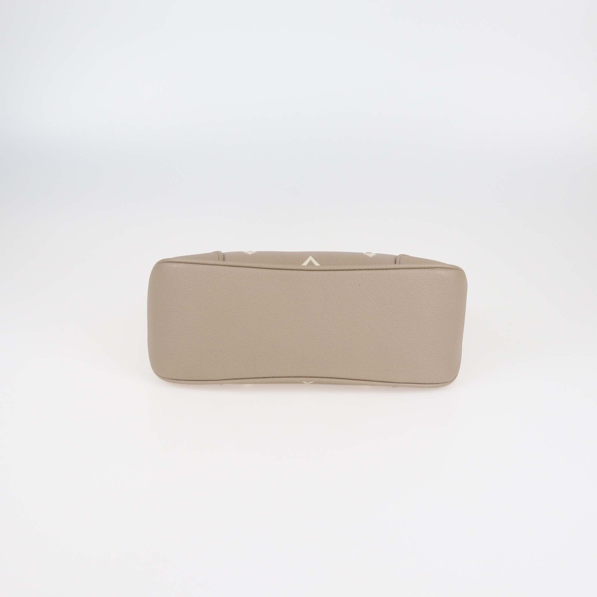 Louis Vuitton Tourterelle/Creme Monogram Empreinte Boulogne Leather PM Bag Womens Louis Vuitton